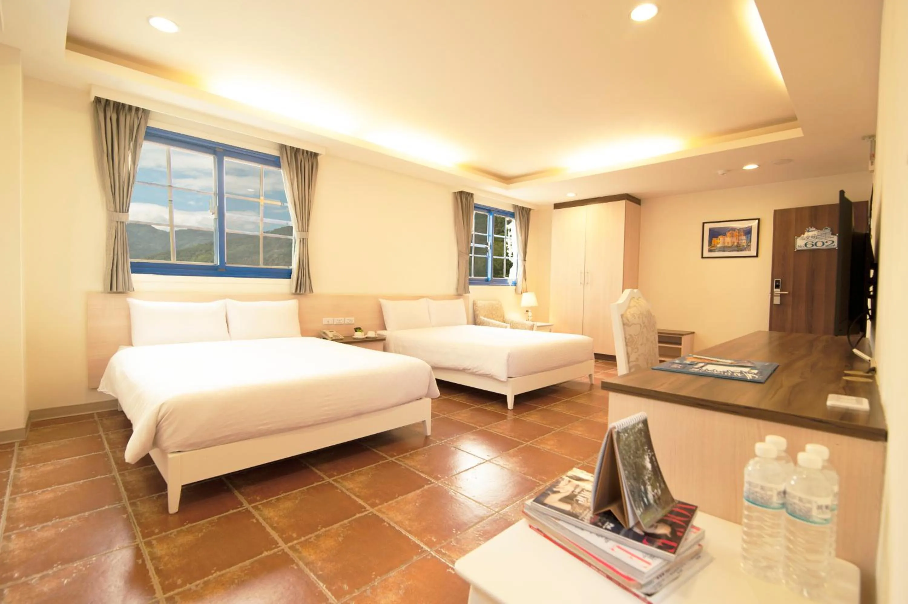 Bedroom, Bed in The Forget Worry Villa