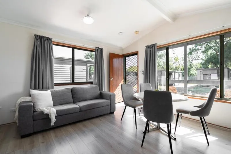 Seating area in Adelaide Caravan Park - Aspen Holiday Parks
