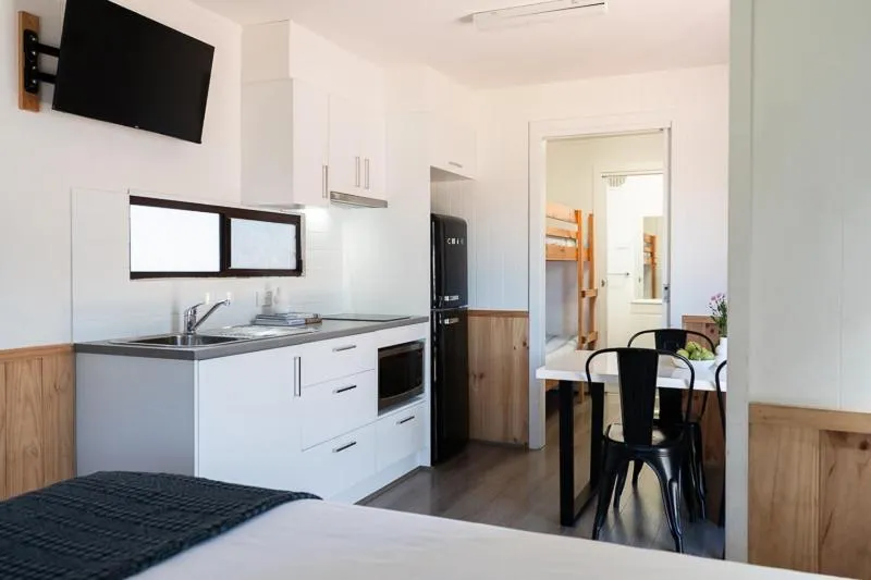 Kitchen or kitchenette in Adelaide Caravan Park - Aspen Holiday Parks