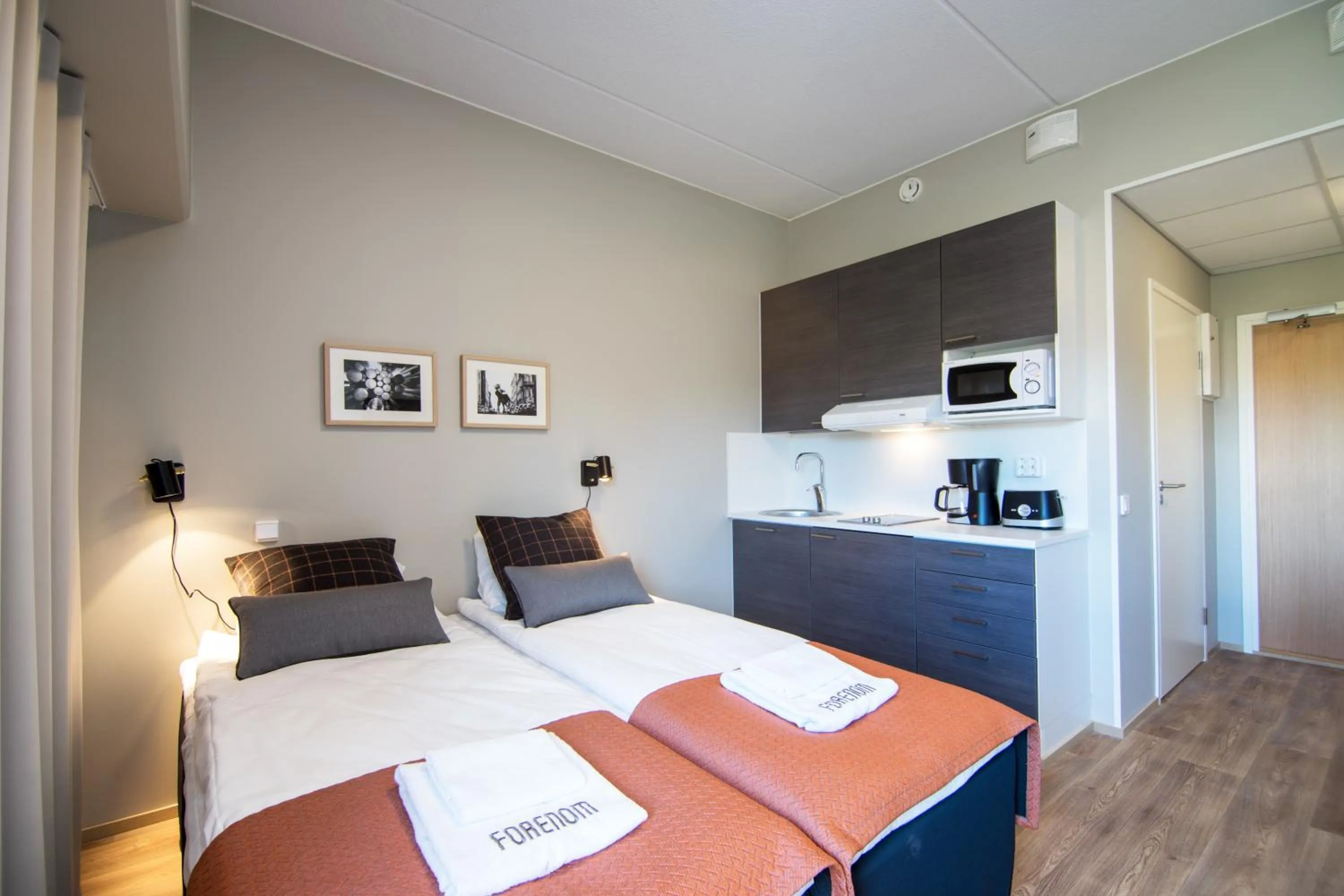 Photo of the whole room, Bed in Forenom Aparthotel Espoo Leppävaara