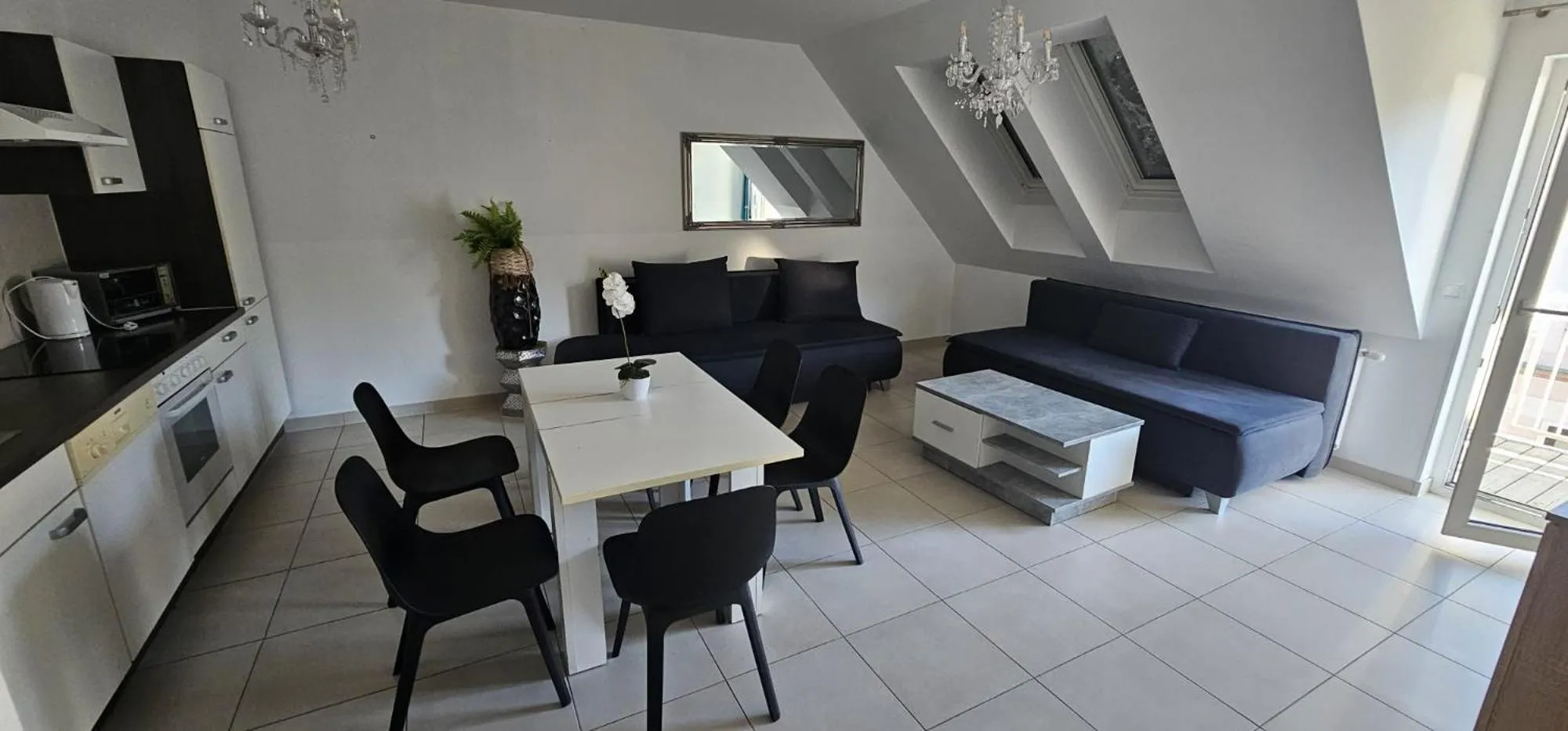 Kitchen or kitchenette in Vienna Airport Residences