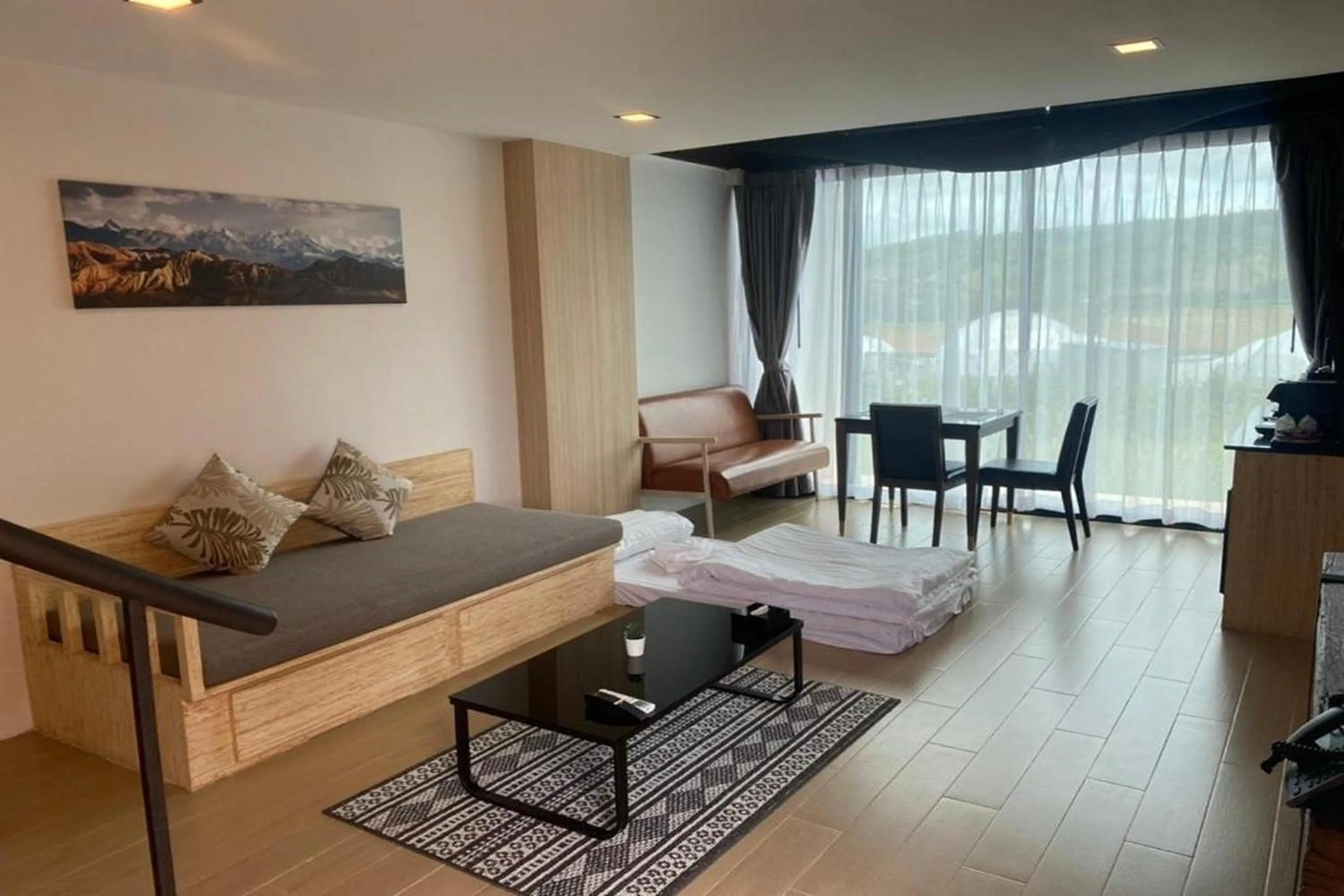 Seating area in The Posh Khao Kho