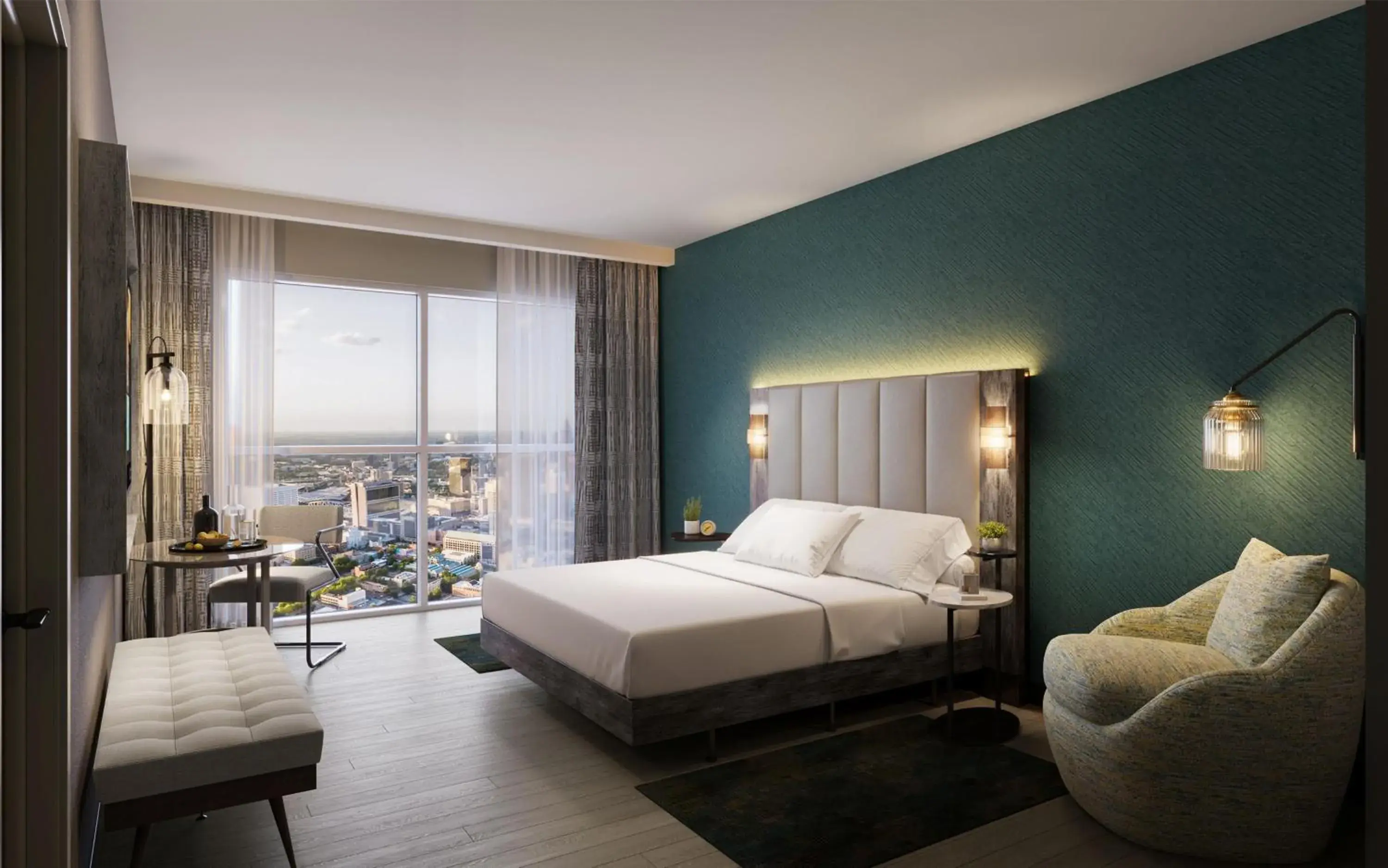 King Room with Mobility Accessible Tub in Tempo By Hilton Nashville Midtown King Room with Mobility Accessible Tub in Tempo By Hilton Nashville Midtown