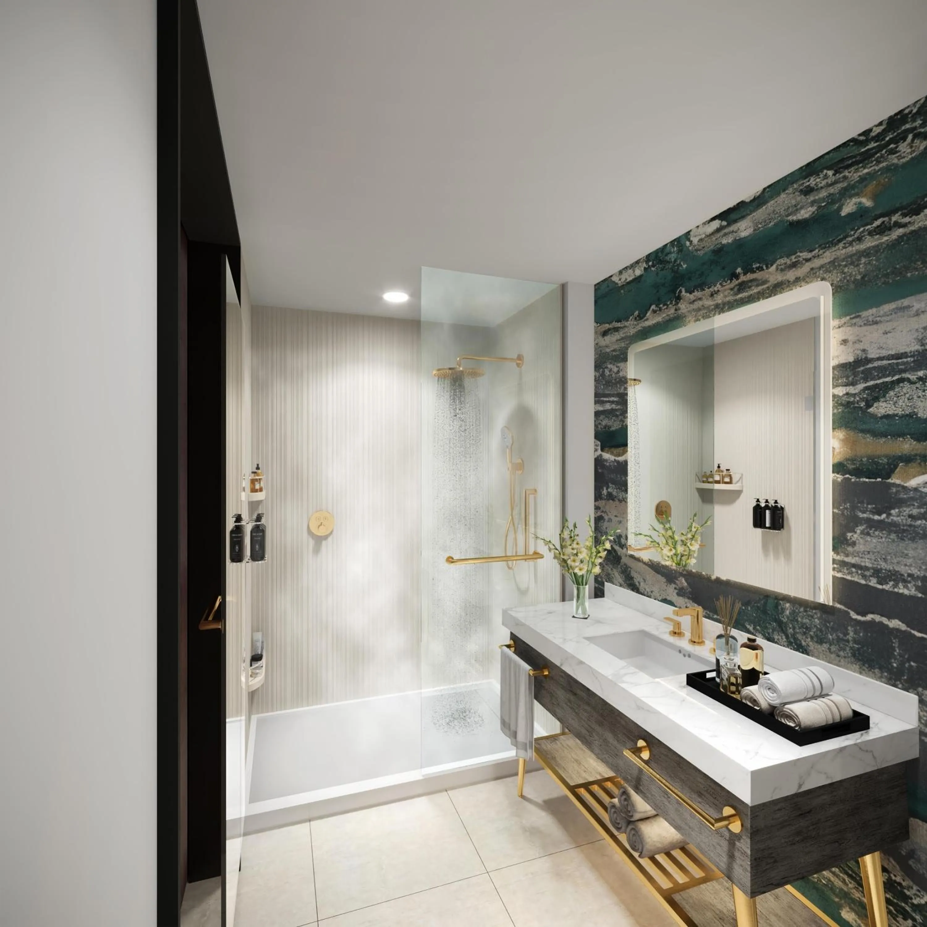 Bathroom in Tempo By Hilton Nashville Midtown