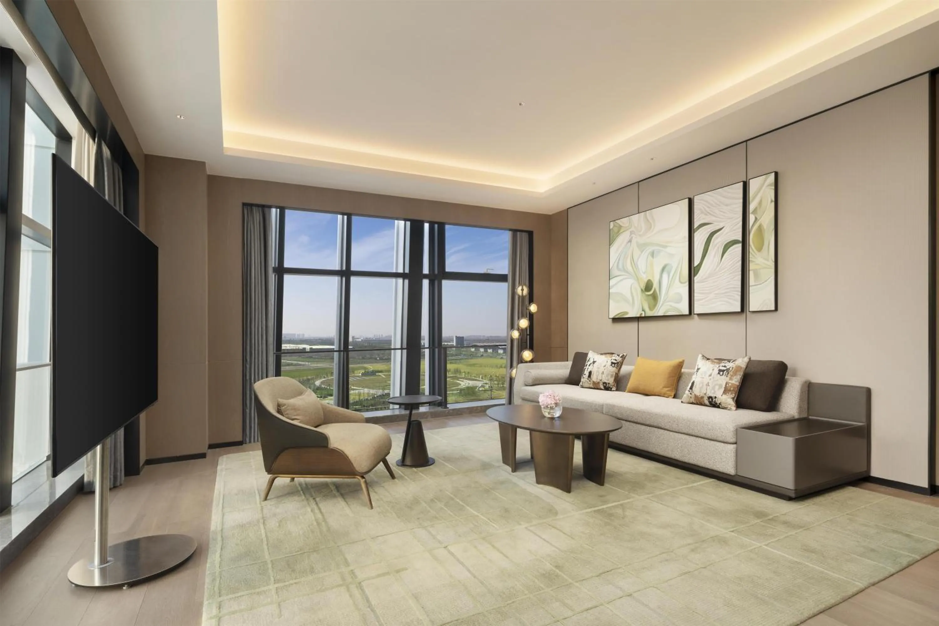 Living room in Doubletree By Hilton Zhengzhou Airport Aerotropolis