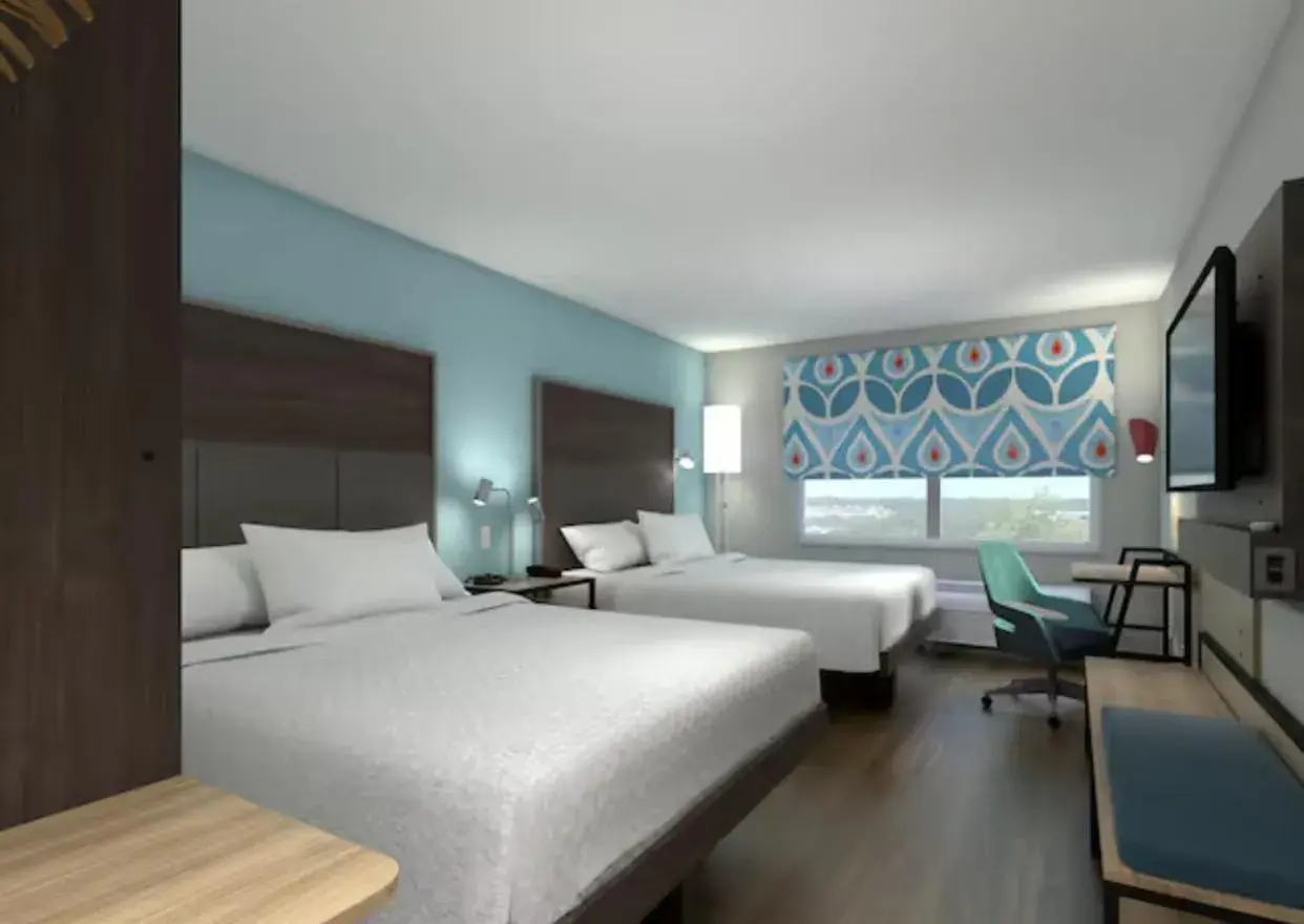 Queen Room with Two Queen Beds - Mobility and Hearing Access in Tru By Hilton Norwalk Des Moines Queen Room with Two Queen Beds - Mobility and Hearing Access in Tru By Hilton Norwalk Des Moines