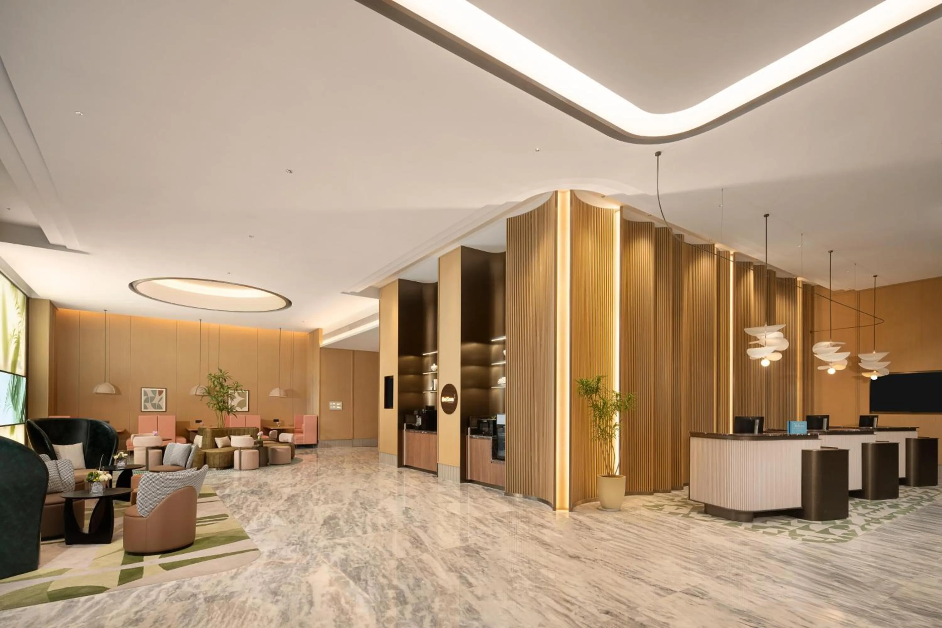Lobby or reception in Hilton Garden Inn Hangzhou Fuyang Fuchun