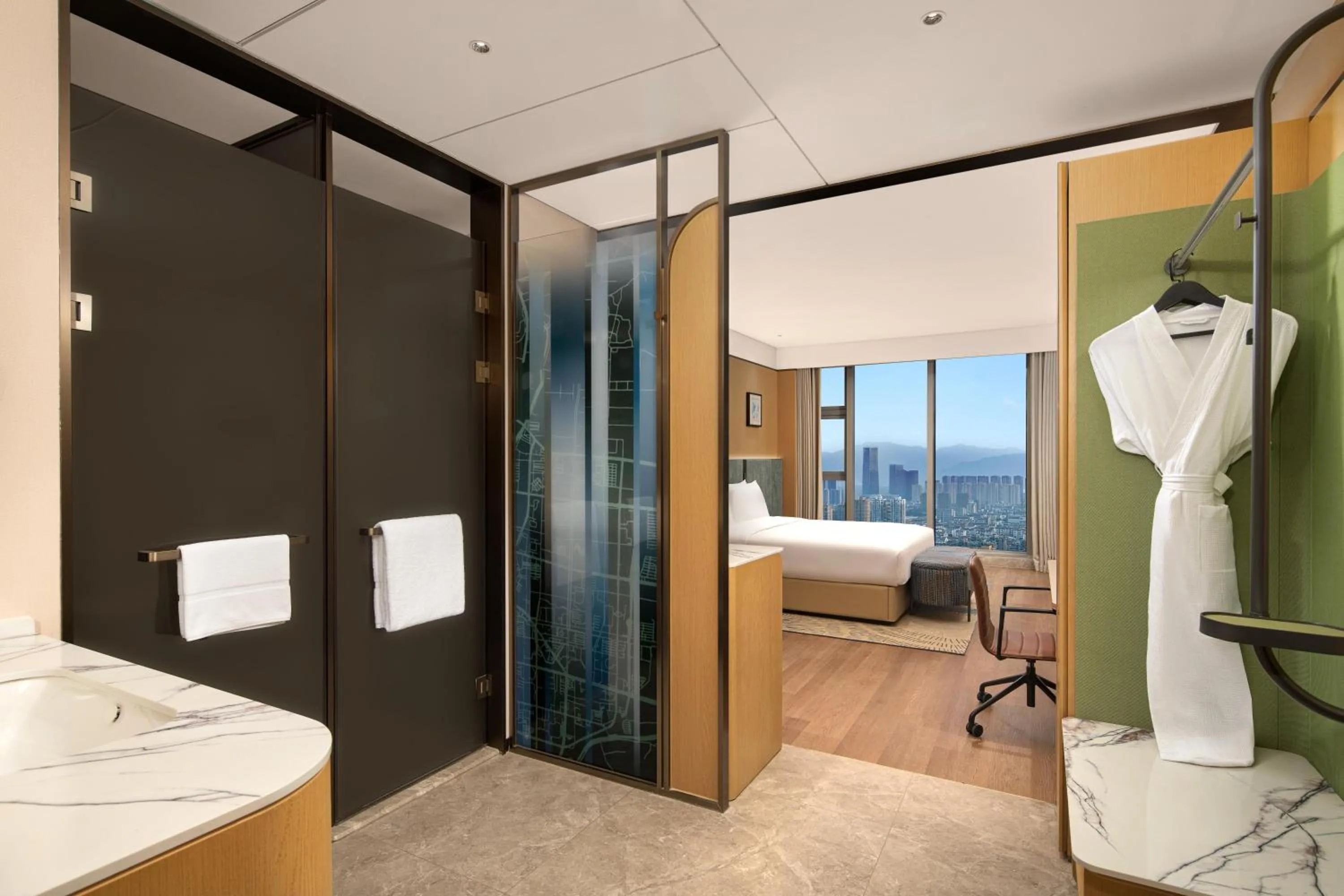 Bed in Hilton Garden Inn Hangzhou Fuyang Fuchun