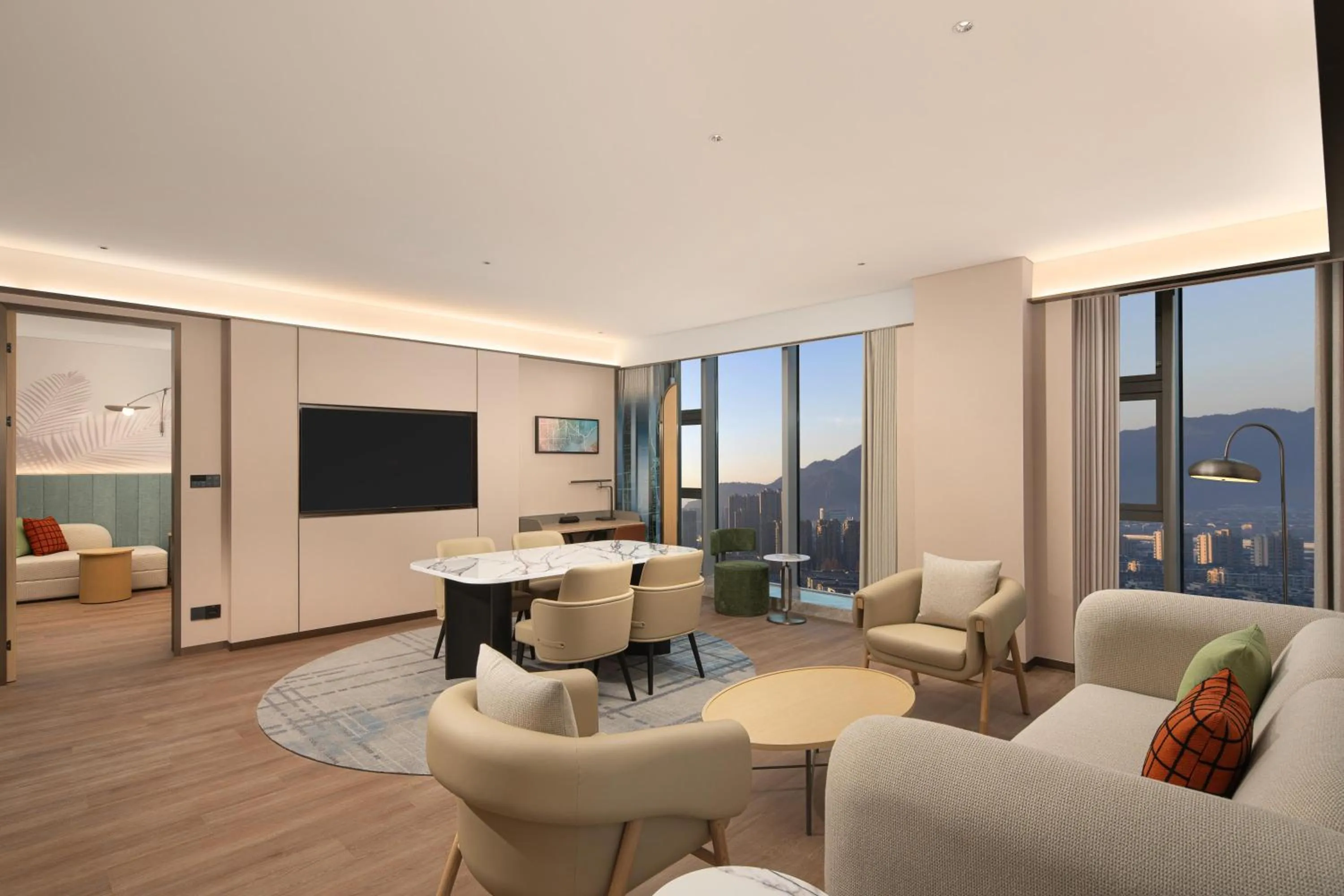 Living room in Hilton Garden Inn Hangzhou Fuyang Fuchun