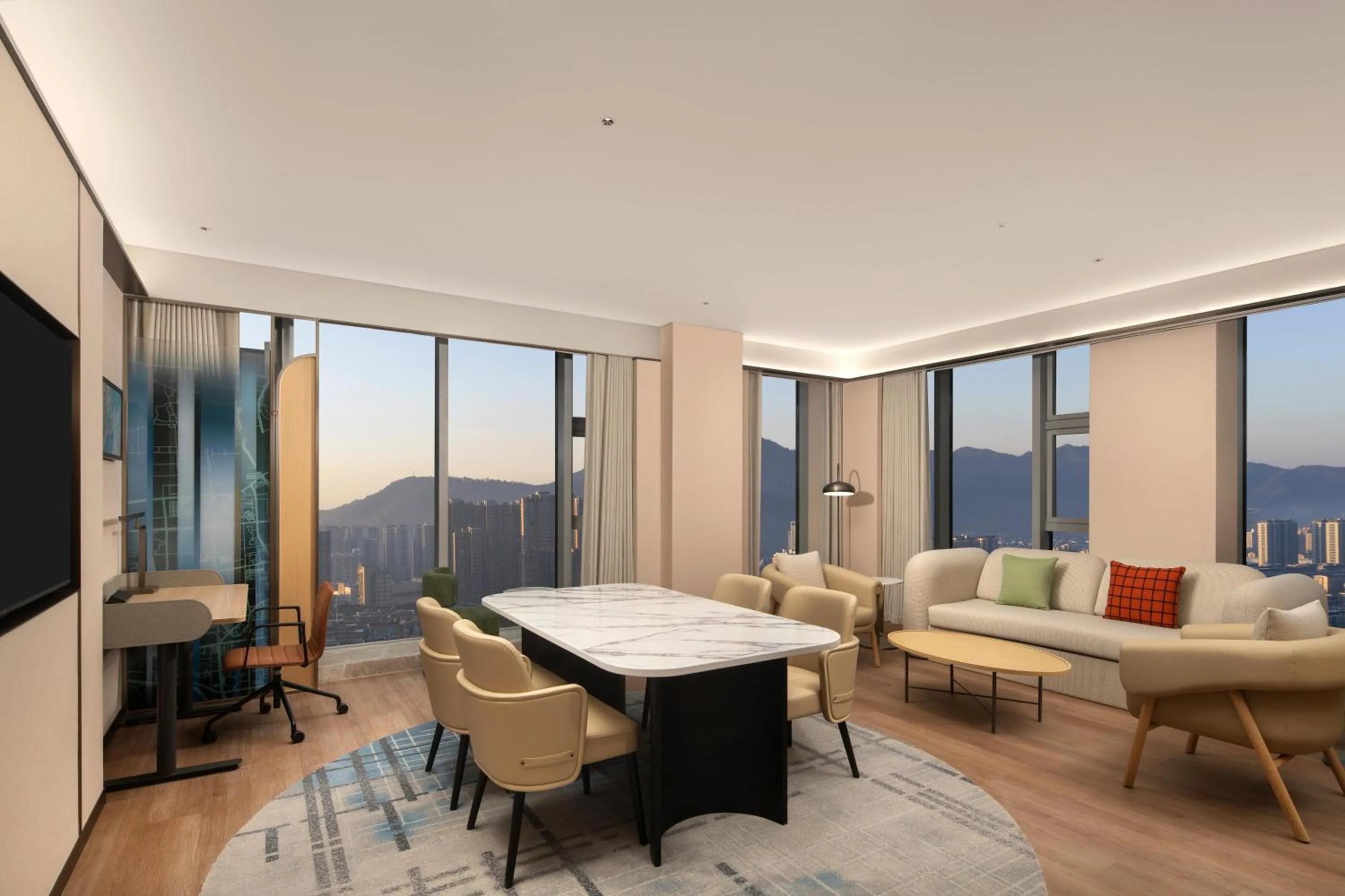 Living room in Hilton Garden Inn Hangzhou Fuyang Fuchun