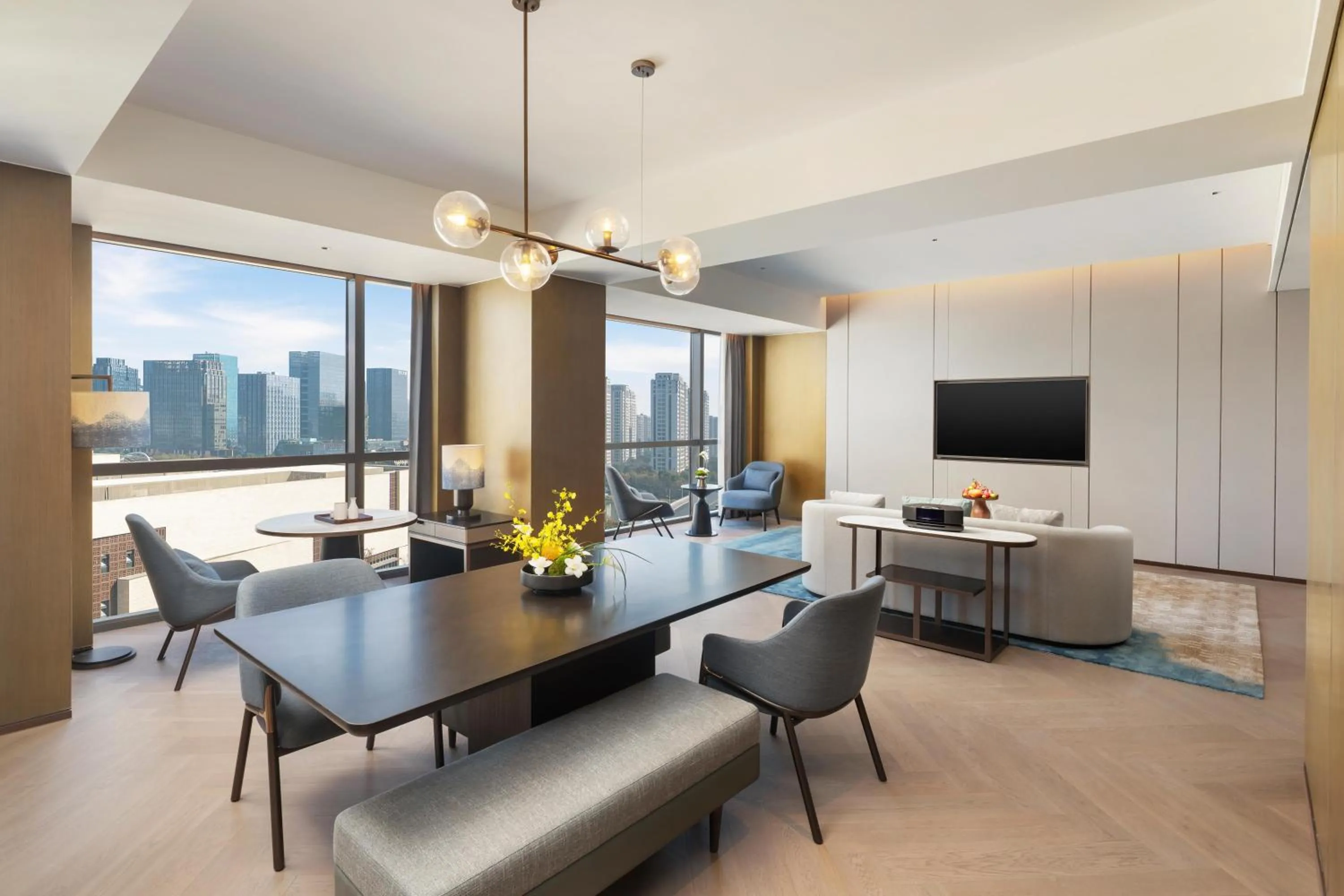 Living room in Hilton Shaoxing Hotel And Residences