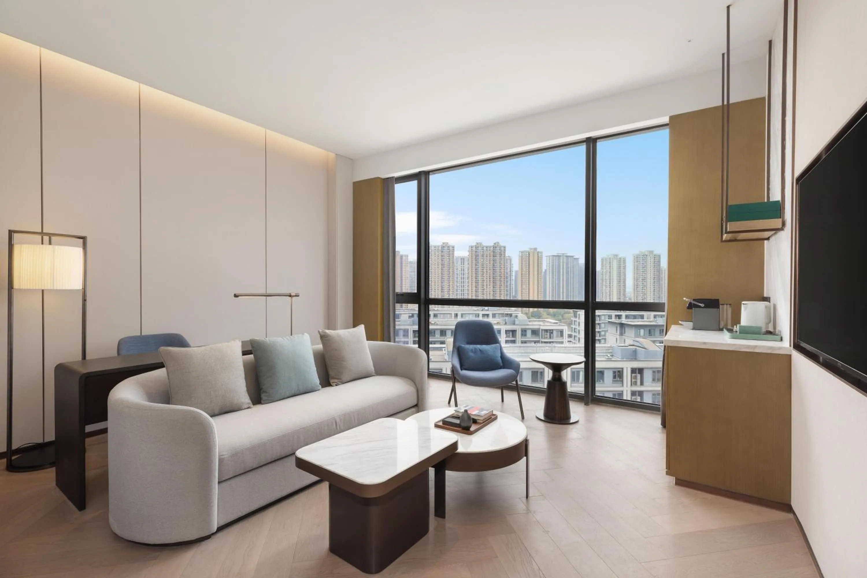 Living room in Hilton Shaoxing Hotel And Residences
