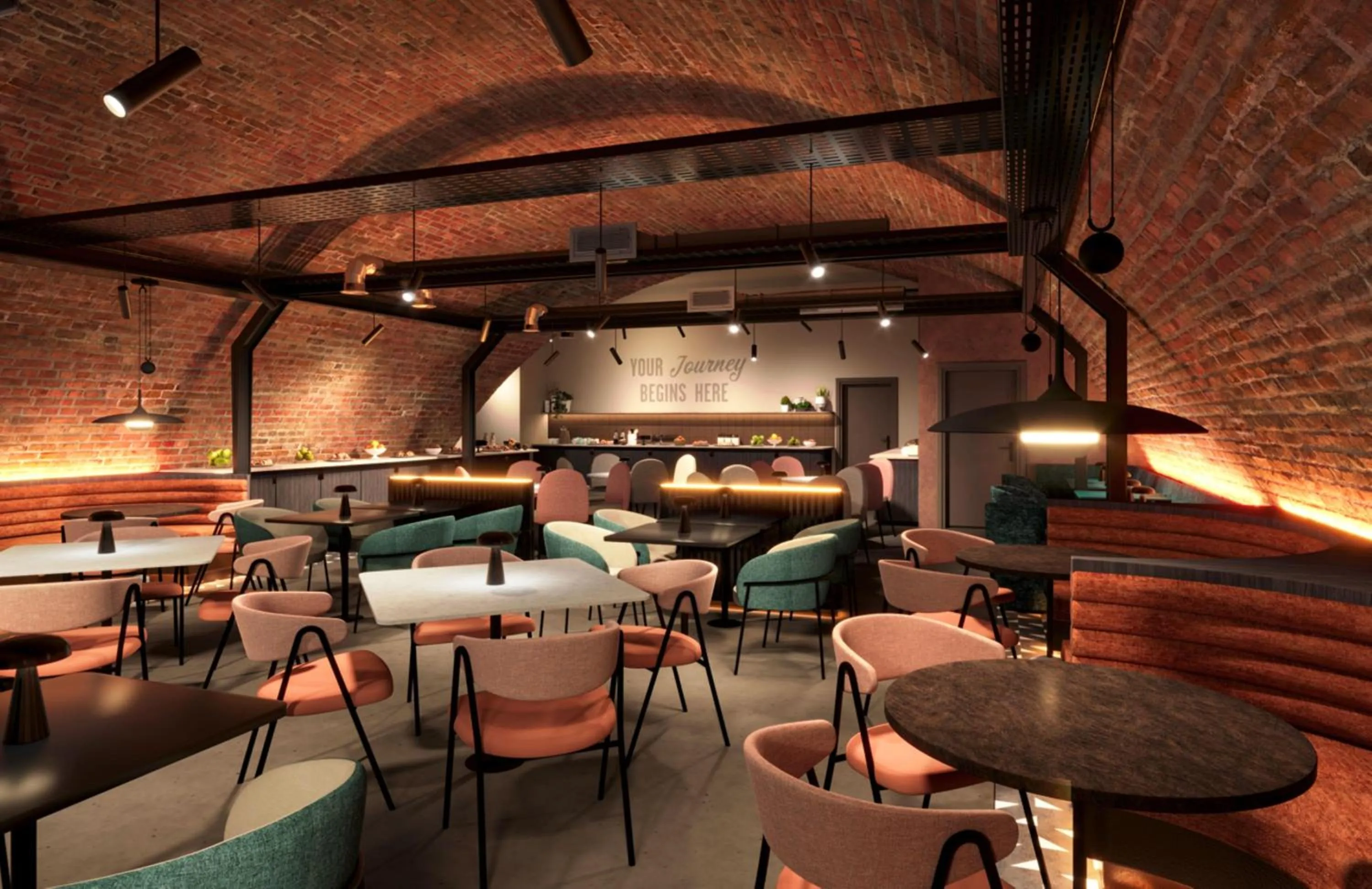 Restaurant/places to eat in Hampton By Hilton Manchester City Centre