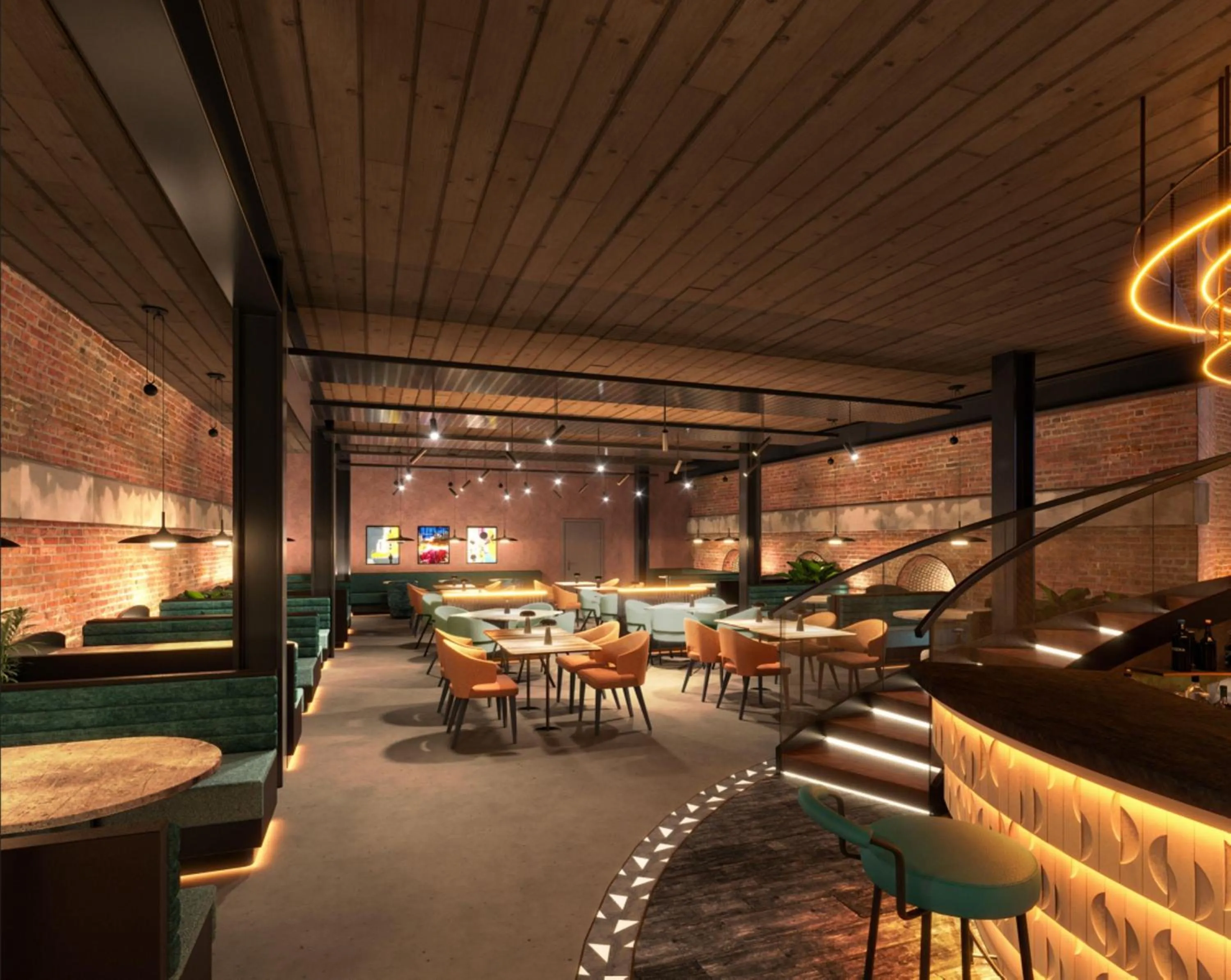 Restaurant/places to eat in Hampton By Hilton Manchester City Centre