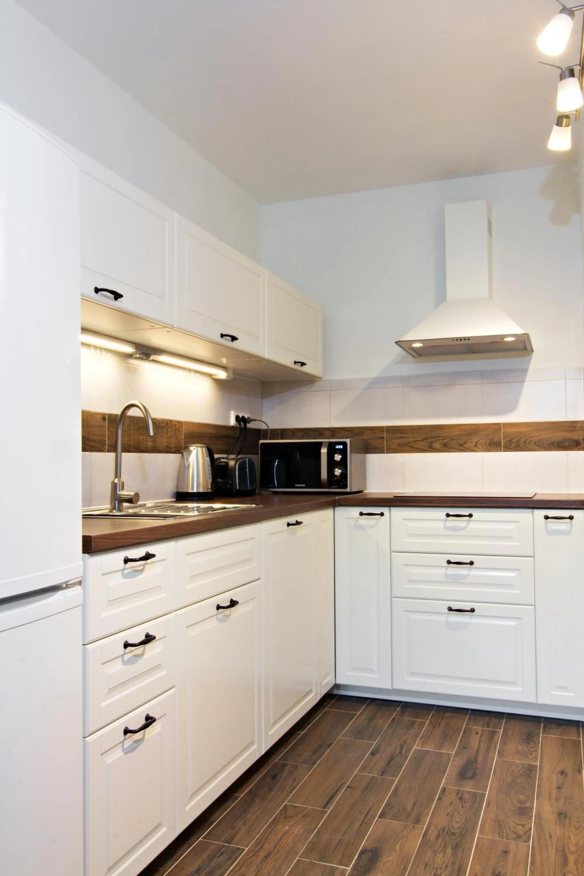 Kitchen or kitchenette in Apartmány Chata Švadlenka