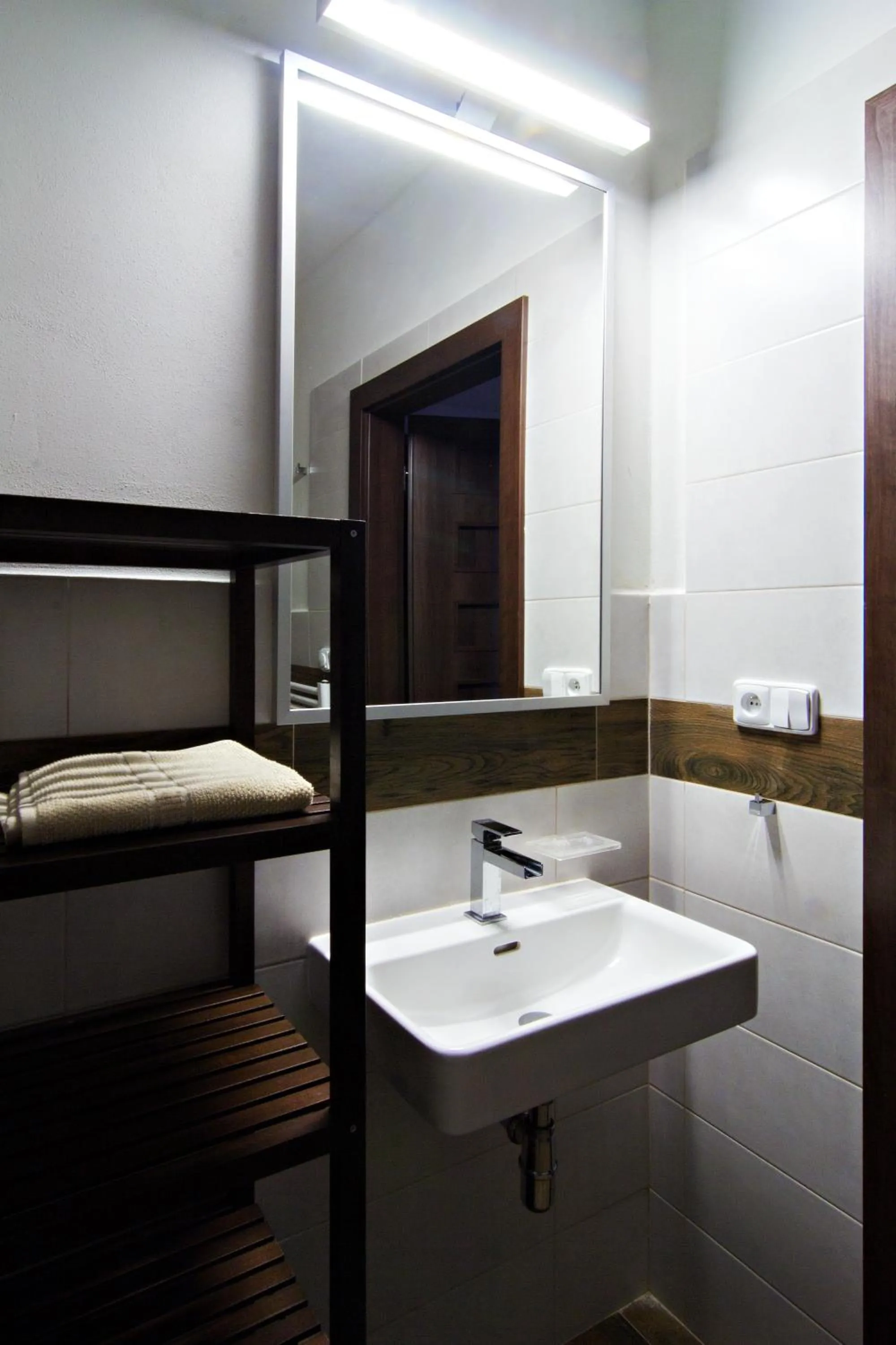 Bathroom, Bed in Apartmány Chata Švadlenka