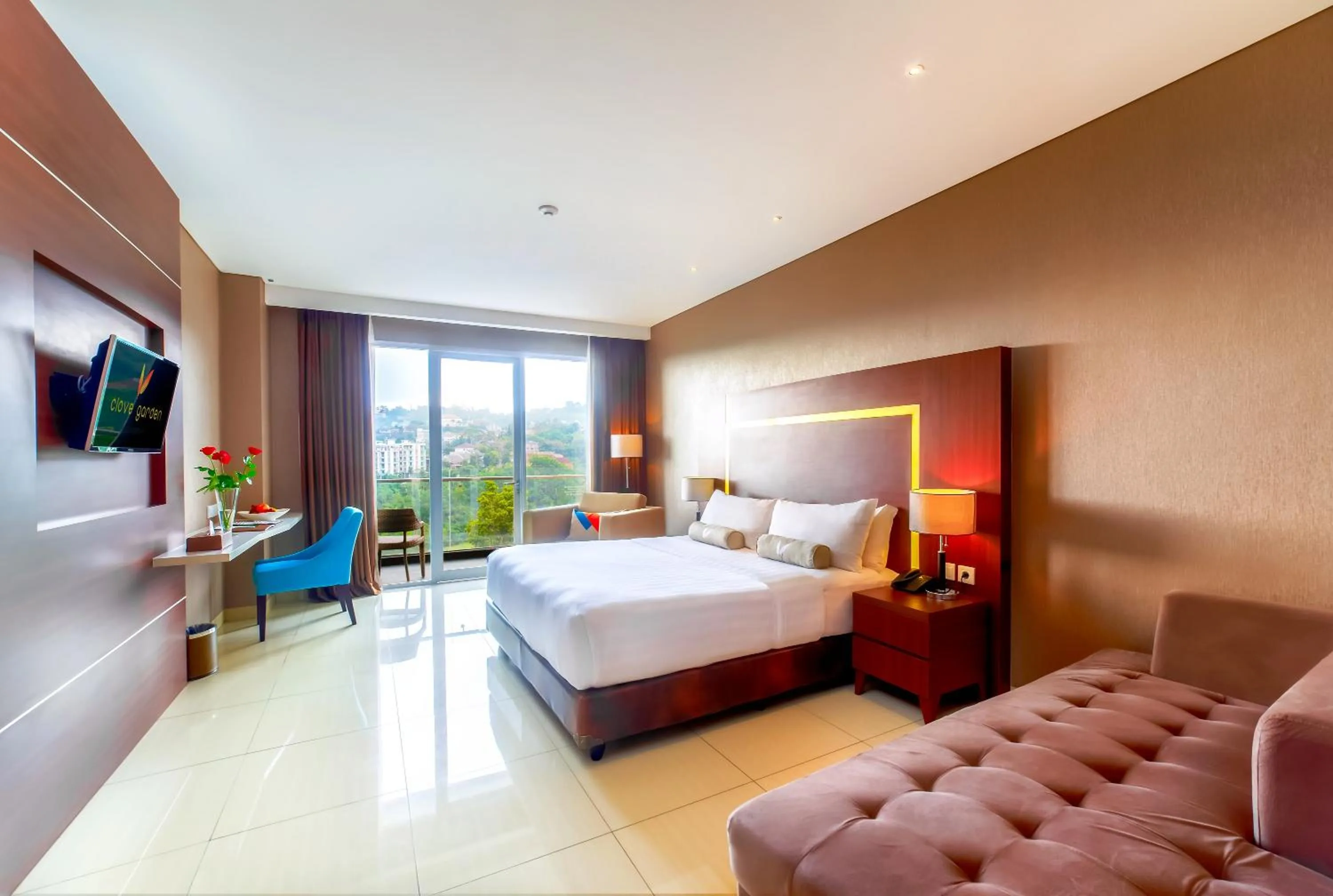 Bed in Clove Hotel Bandung