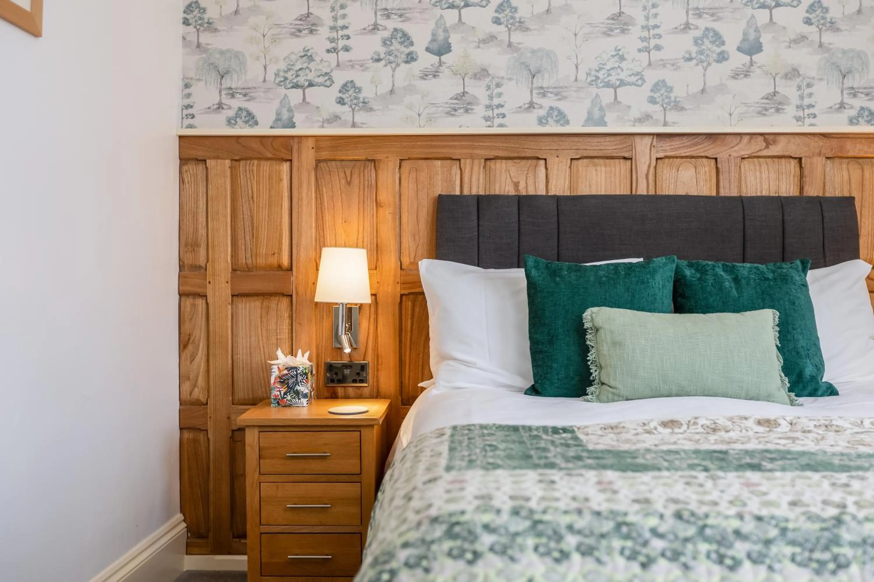 Bed in The Black Swan Inn