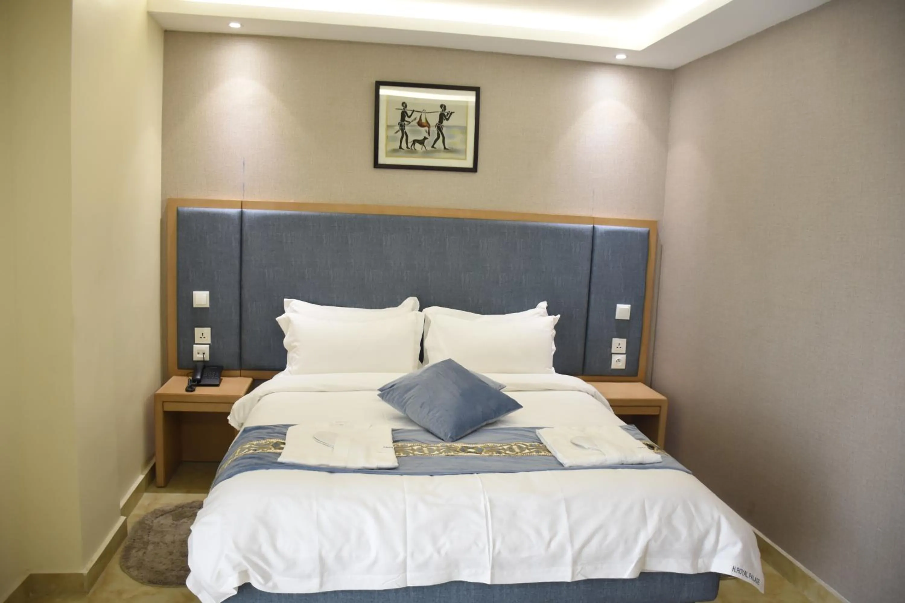 Bed in Hotel Royal Palace