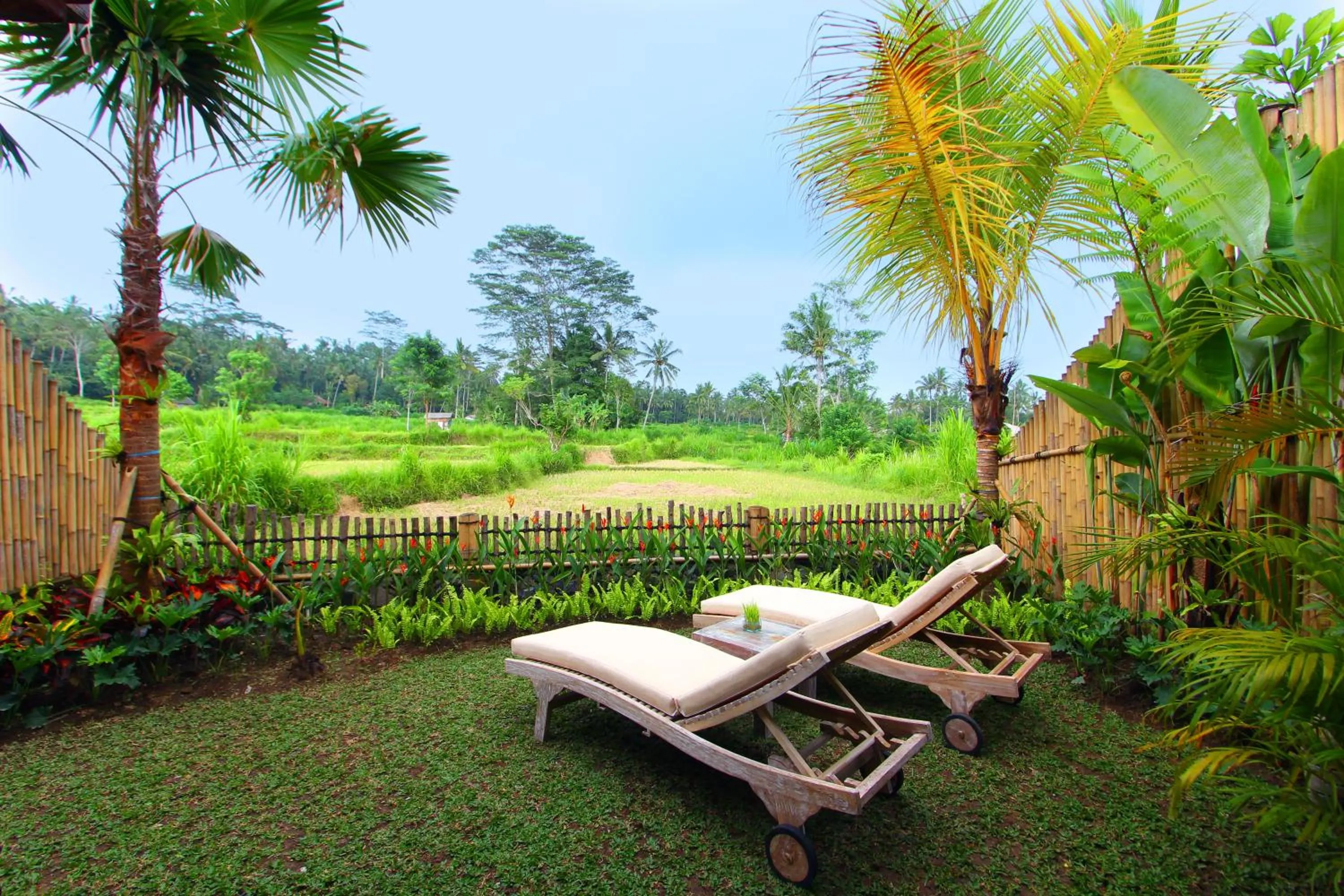 Garden view in De Klumpu Bali Eco Tradi Stay