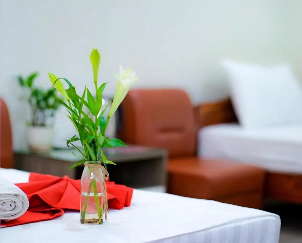 Bed in Hotel Giao Thông