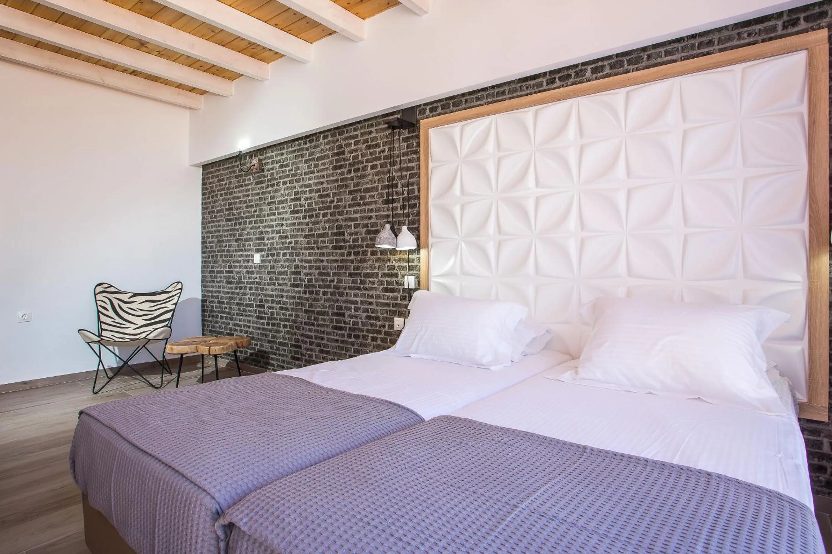 Decorative detail, Bed in Moscha Hotel