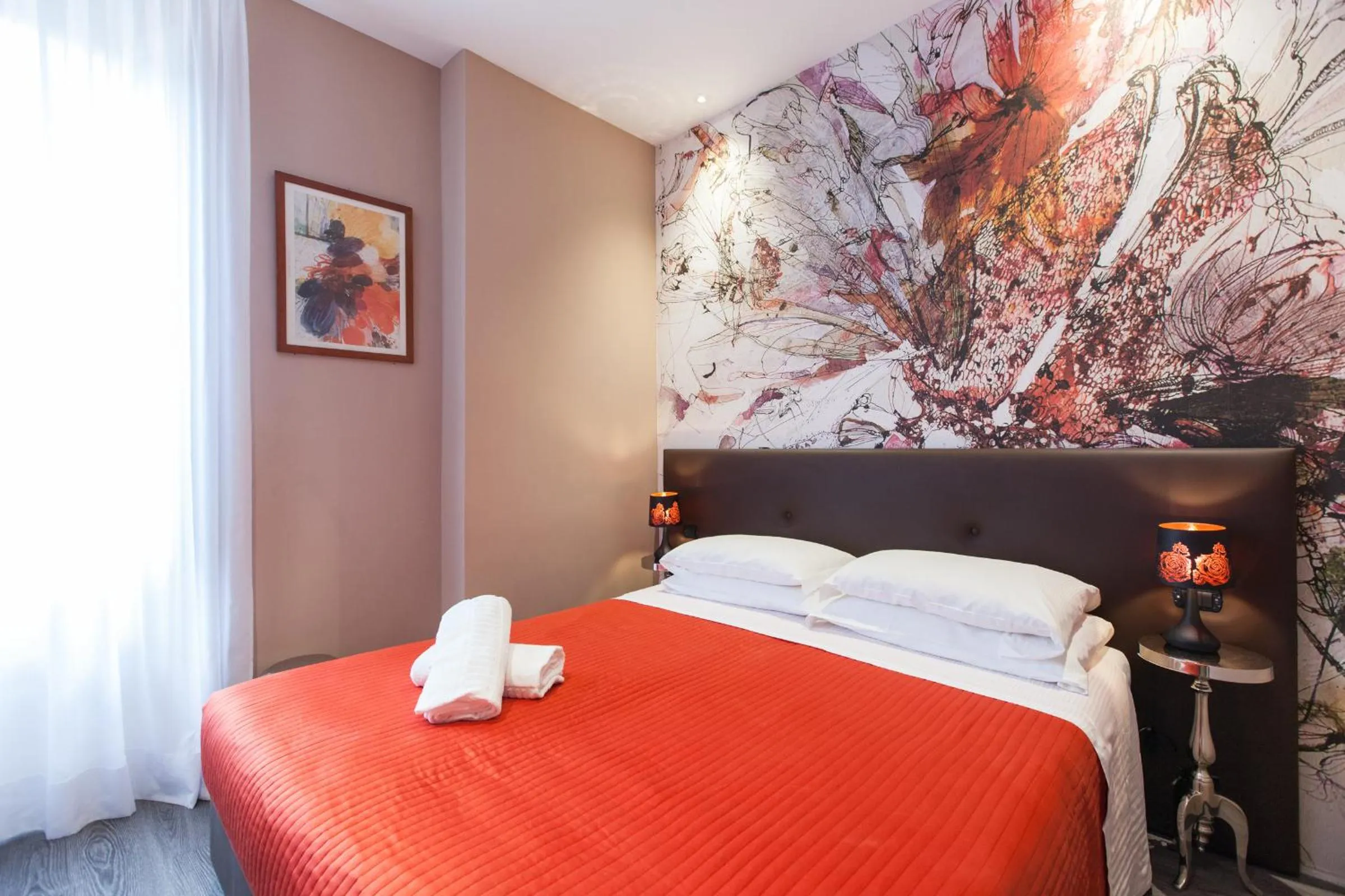 Decorative detail, Bed in Town House Roma