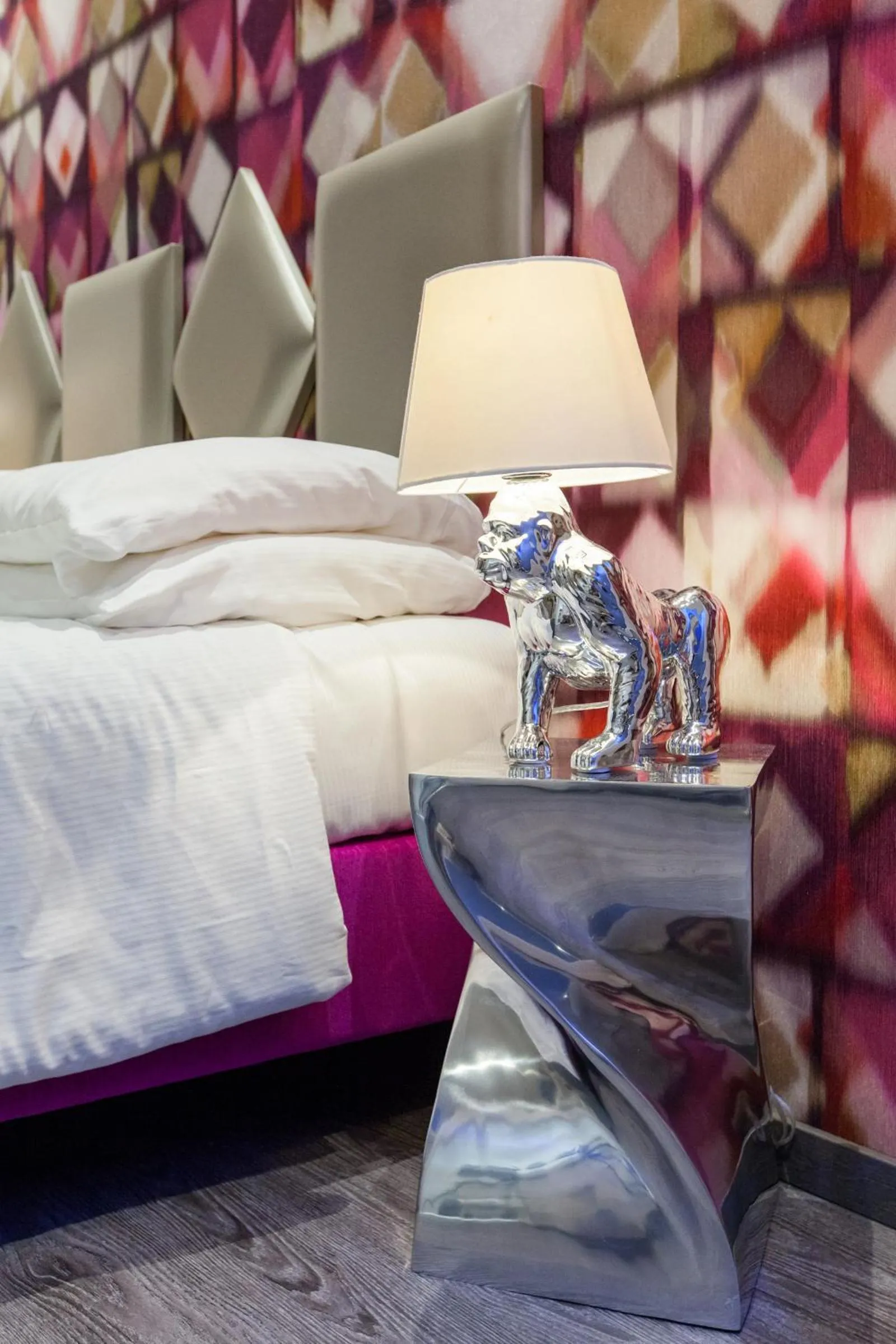 Decorative detail, Bed in Town House Roma