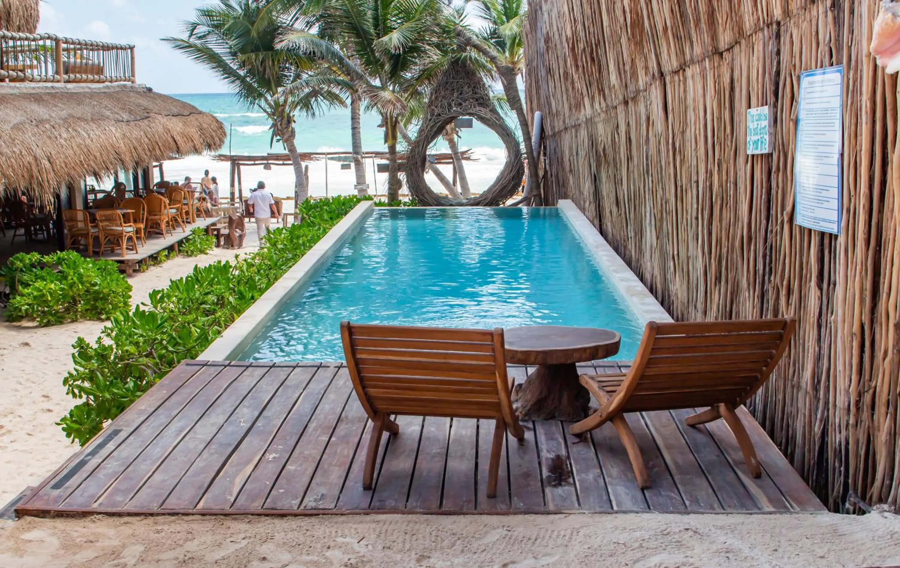 Sea view in Dune Boutique Hotel located at the party zone