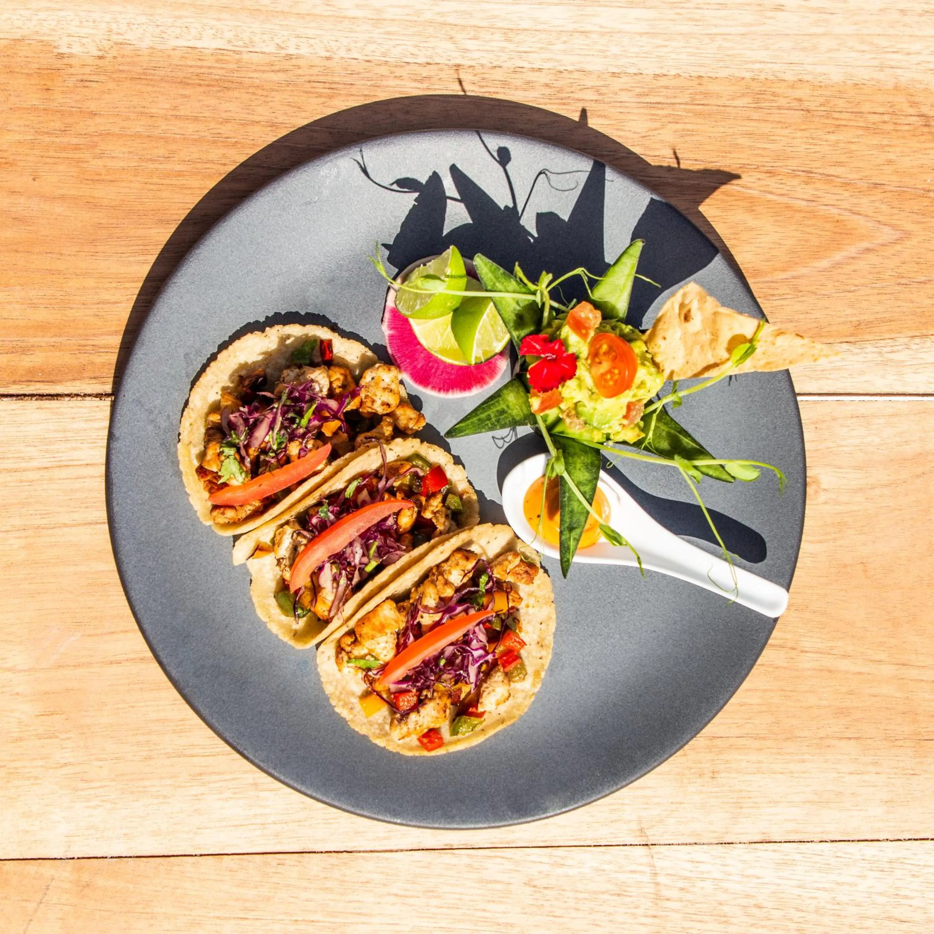 Food in Dune Boutique Hotel located at the party zone