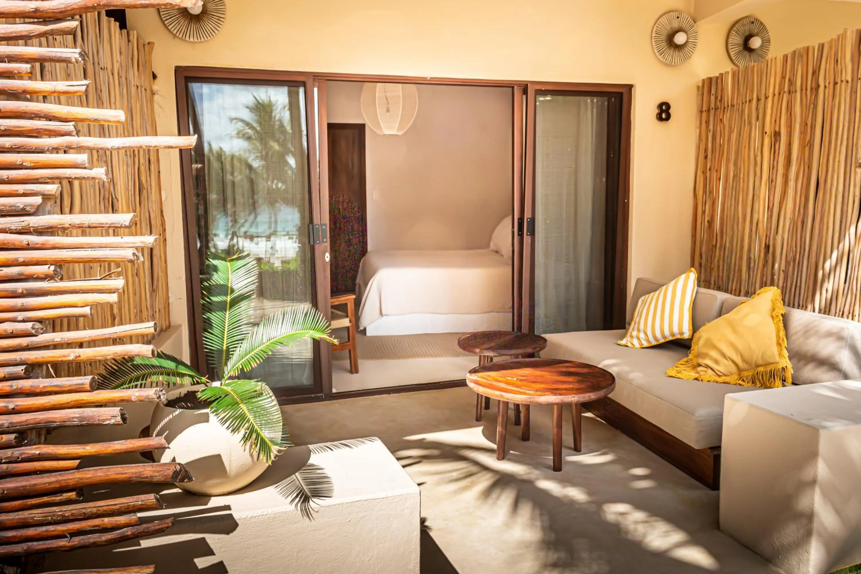 Balcony/Terrace in Dune Boutique Hotel located at the party zone