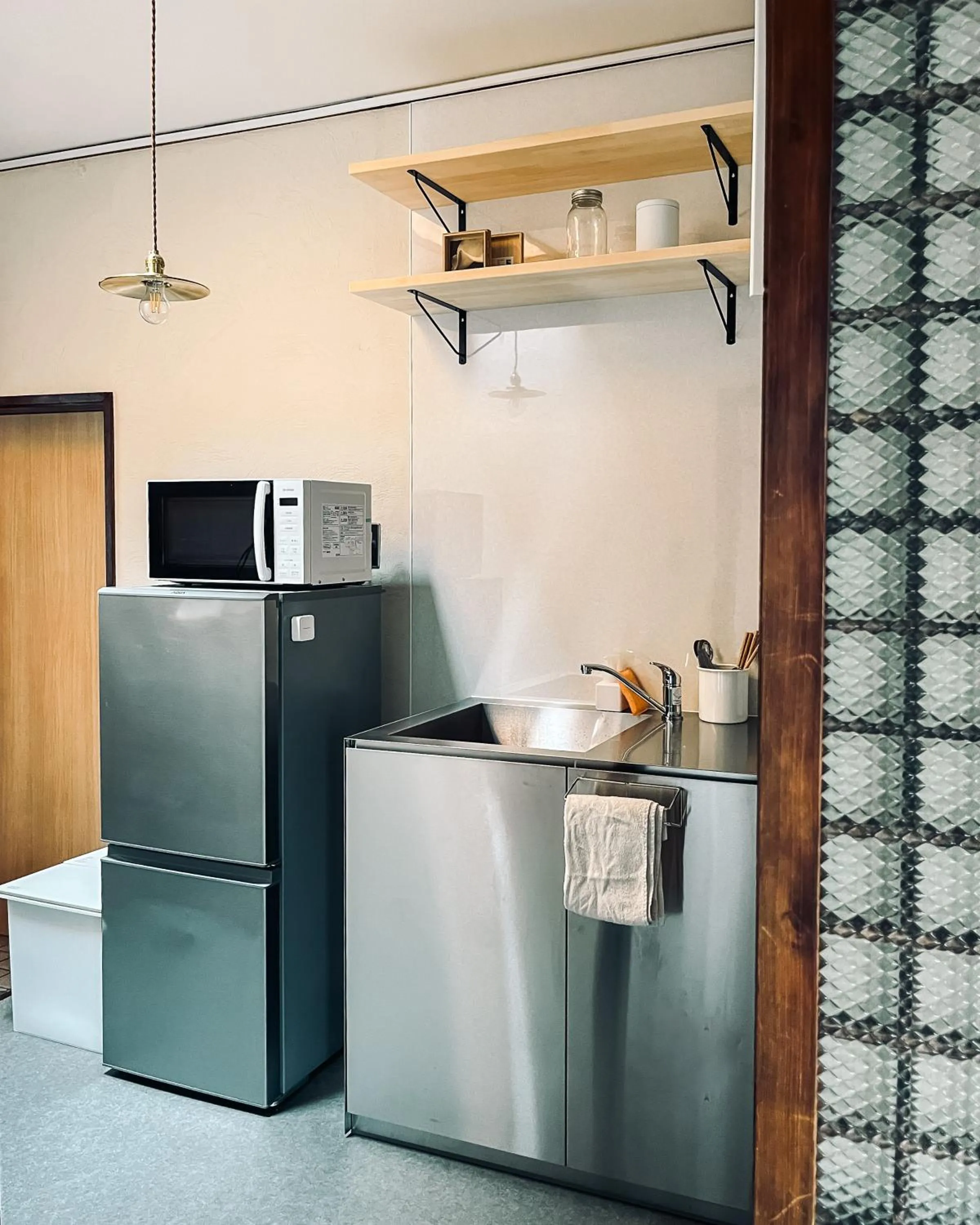 Kitchen or kitchenette in Hostel Hana An