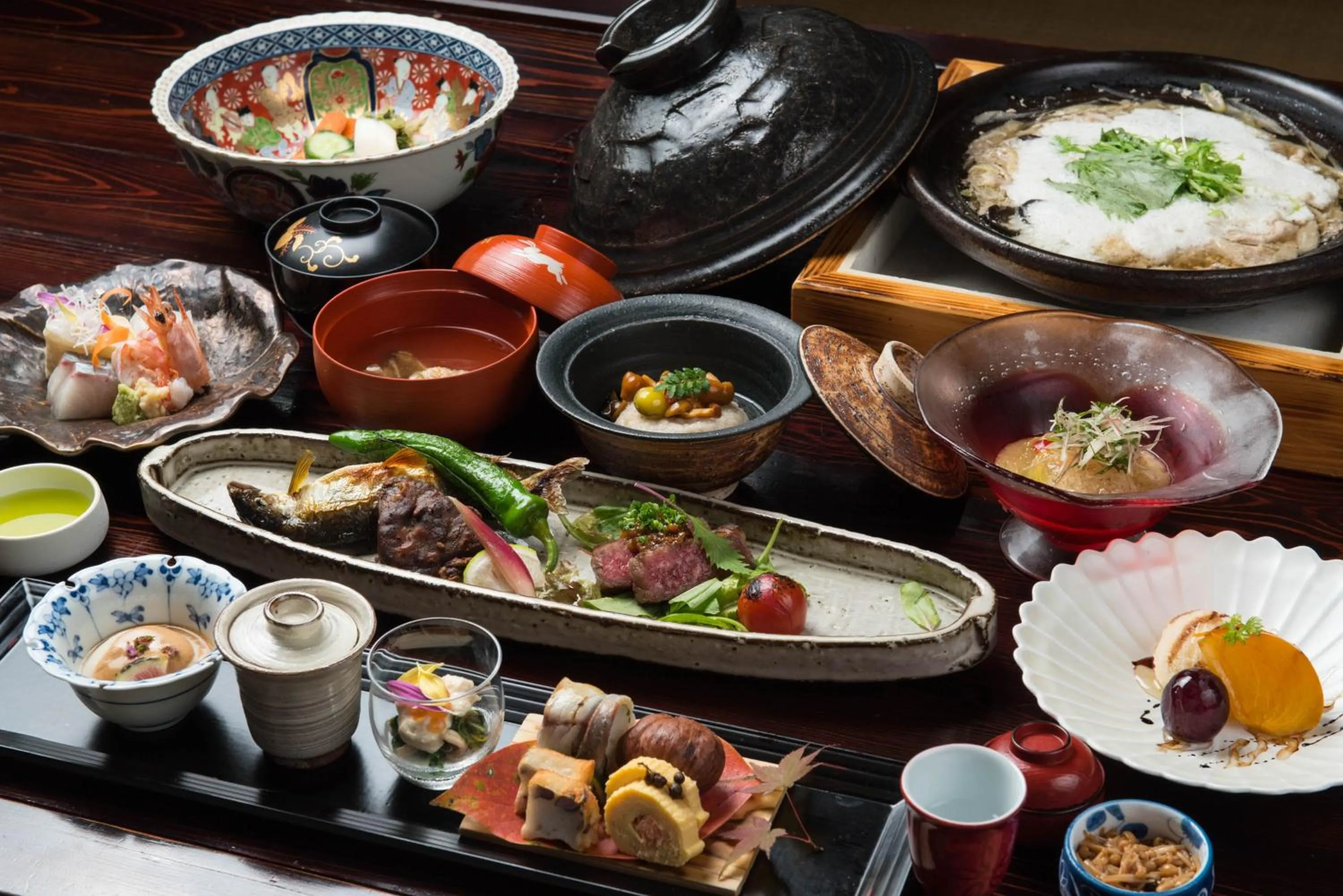 Dinner in Hatago Kayausagi