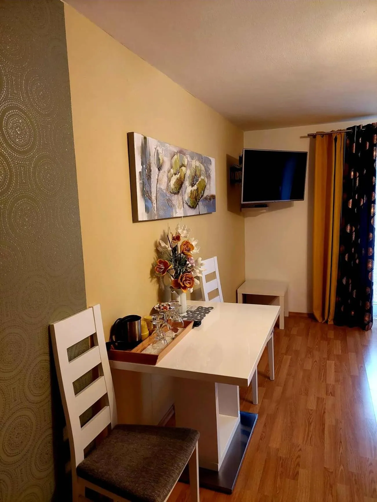 Seating area in Hotel Olga