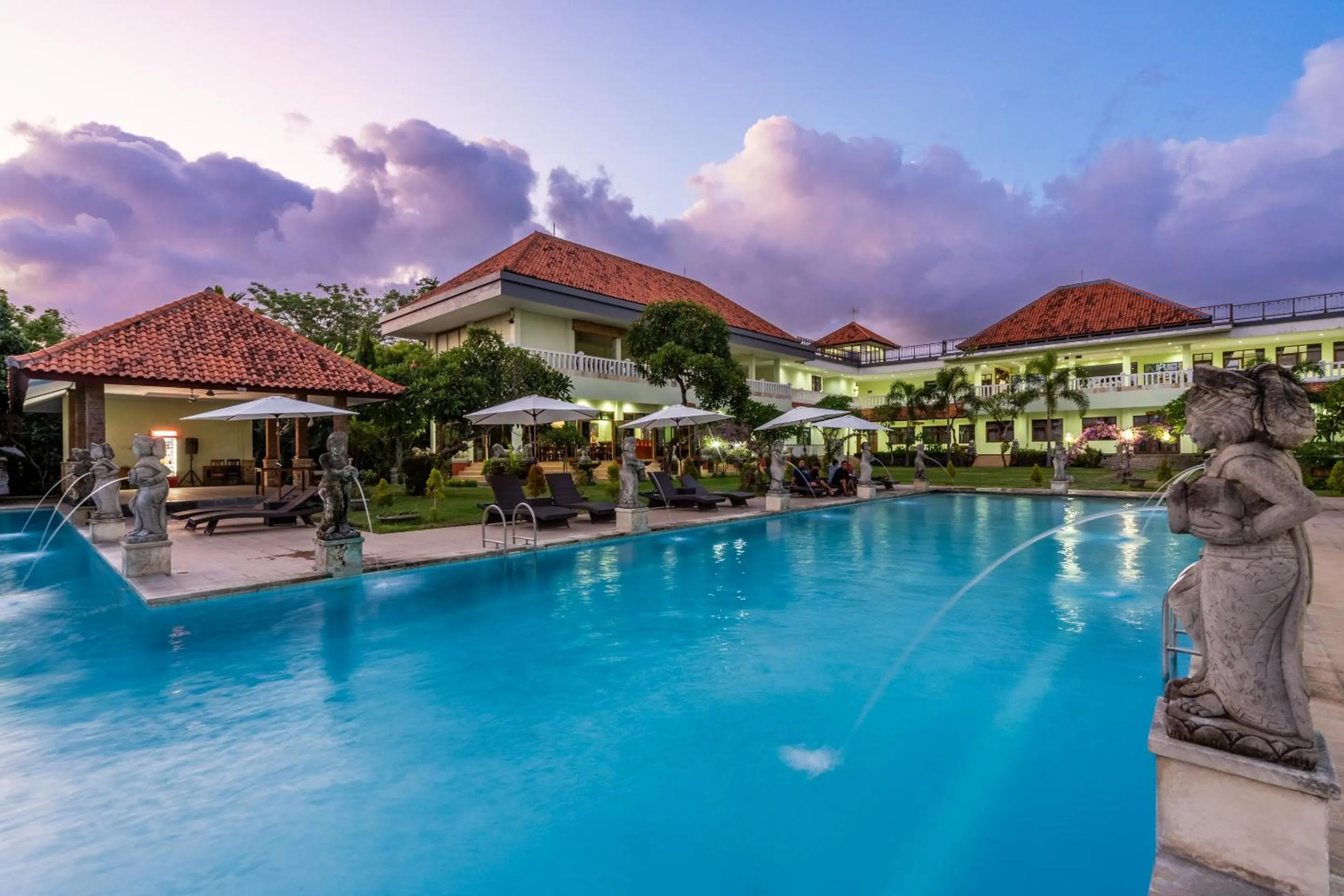 Pool view in Taman Surgawi Resort & Spa