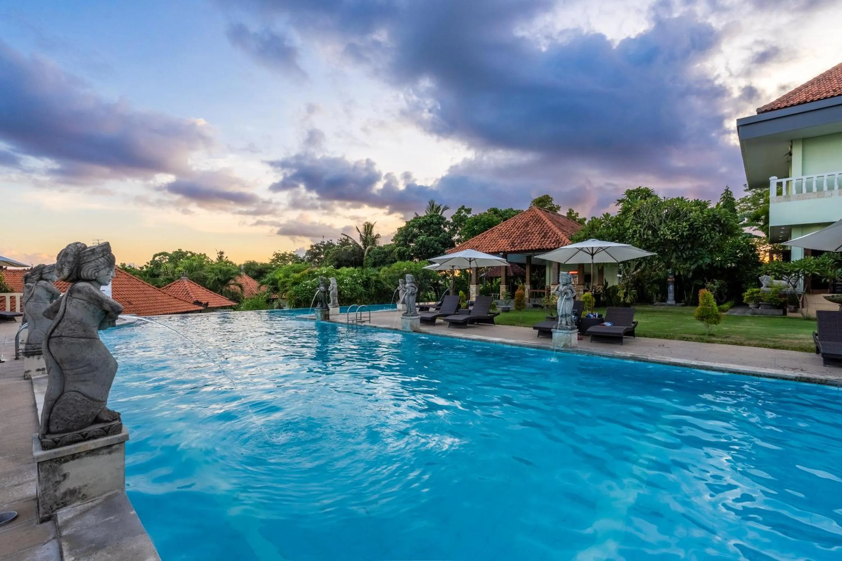 Pool view in Taman Surgawi Resort & Spa