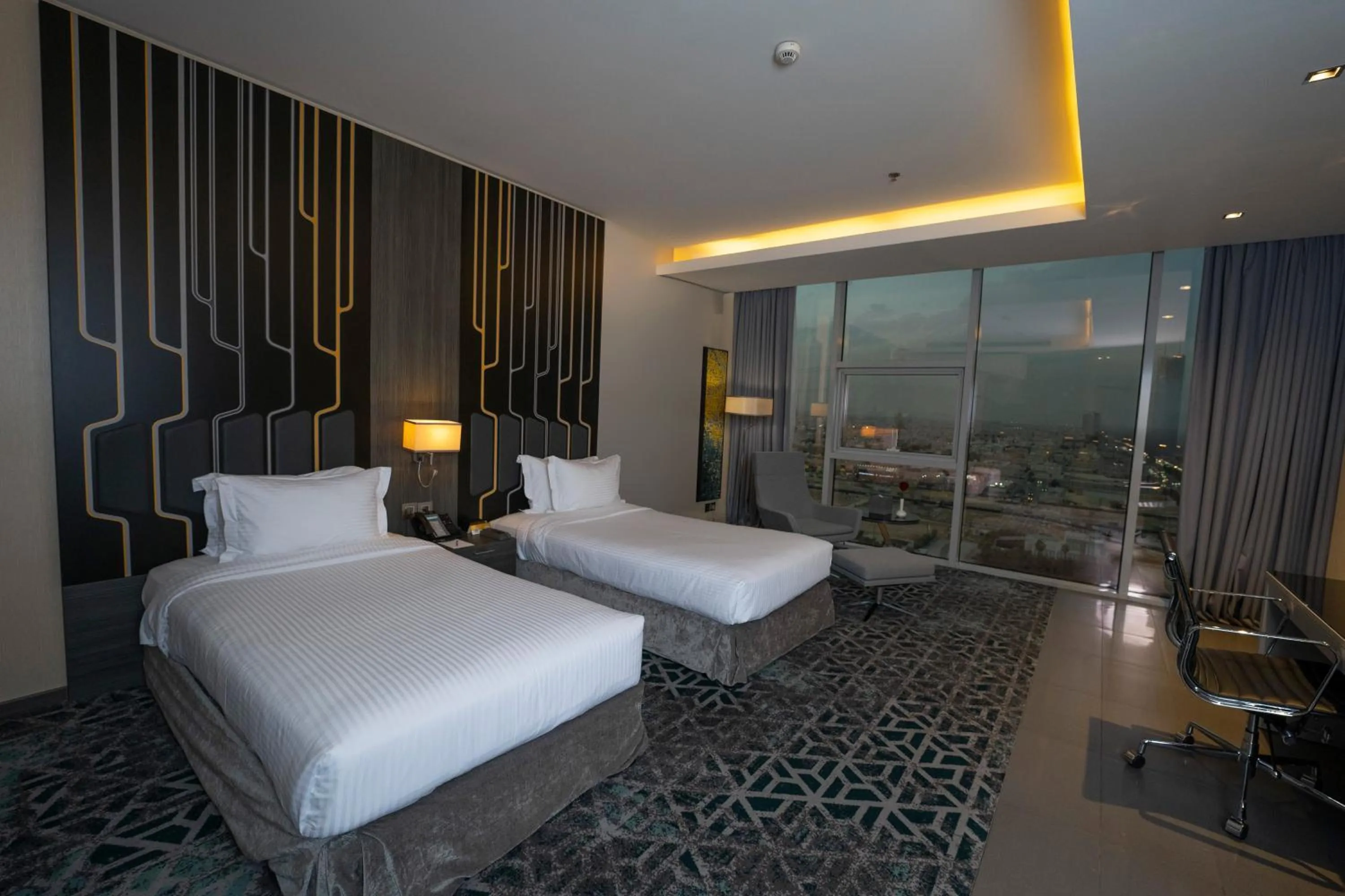 View (from property/room), Bed in Executives Hotel - KAFD