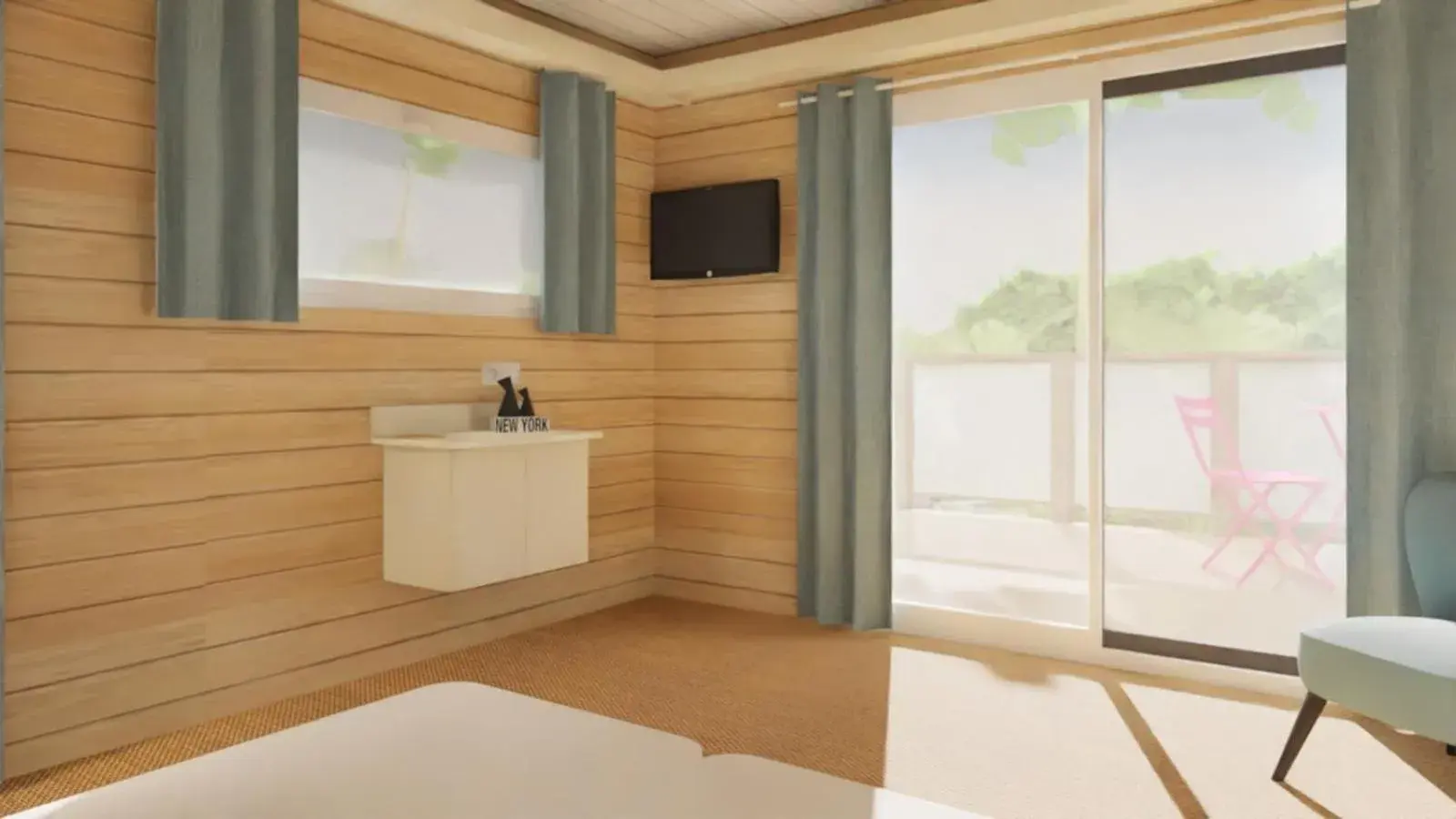 Double or Twin Room with Sea View in Le Theven Double or Twin Room with Sea View in Le Theven