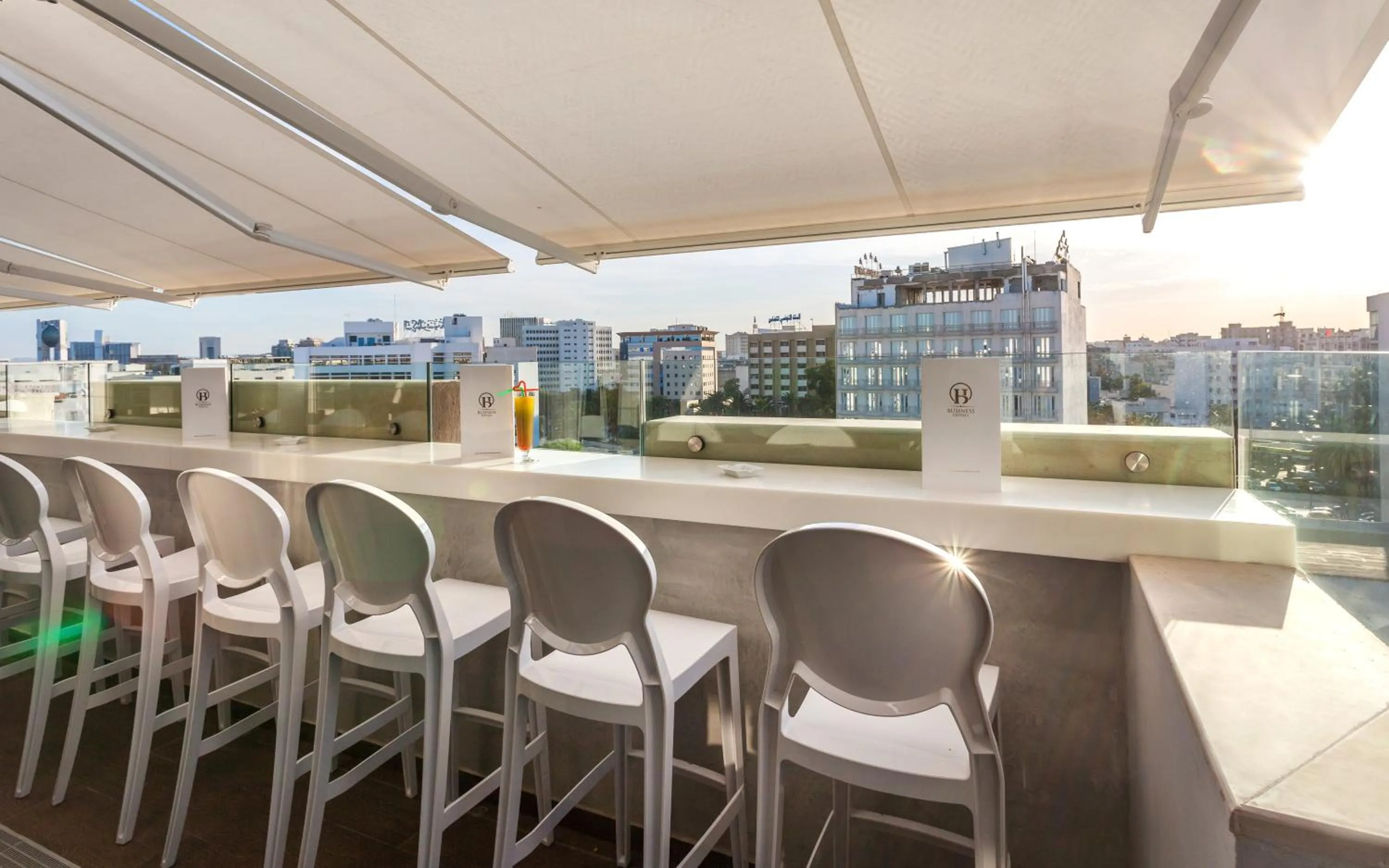 Patio in Business Hotel