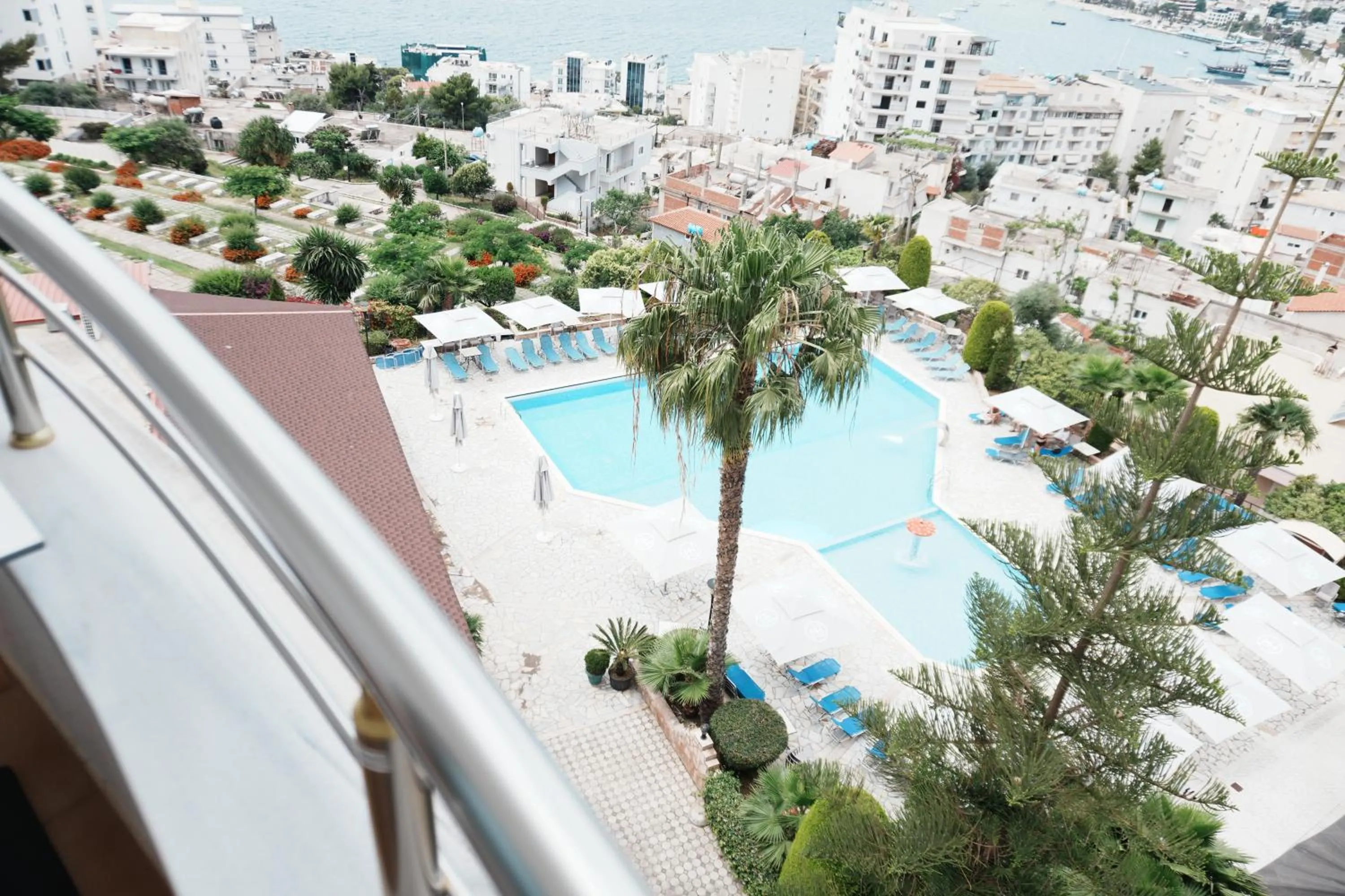 Pool view in Hotel Mediterrane