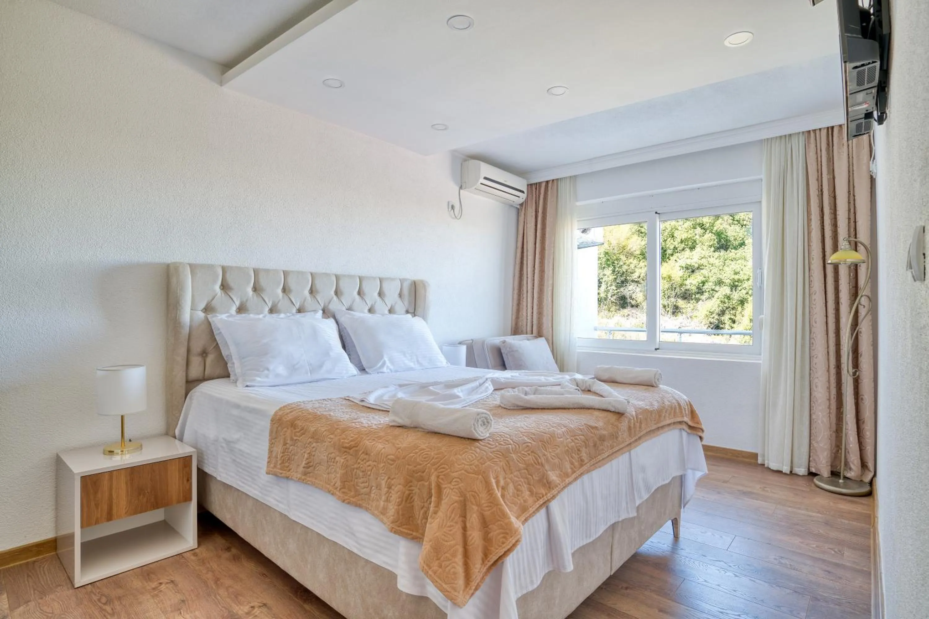 Bed in Aqua Lounge Aparthotel Ulcinj