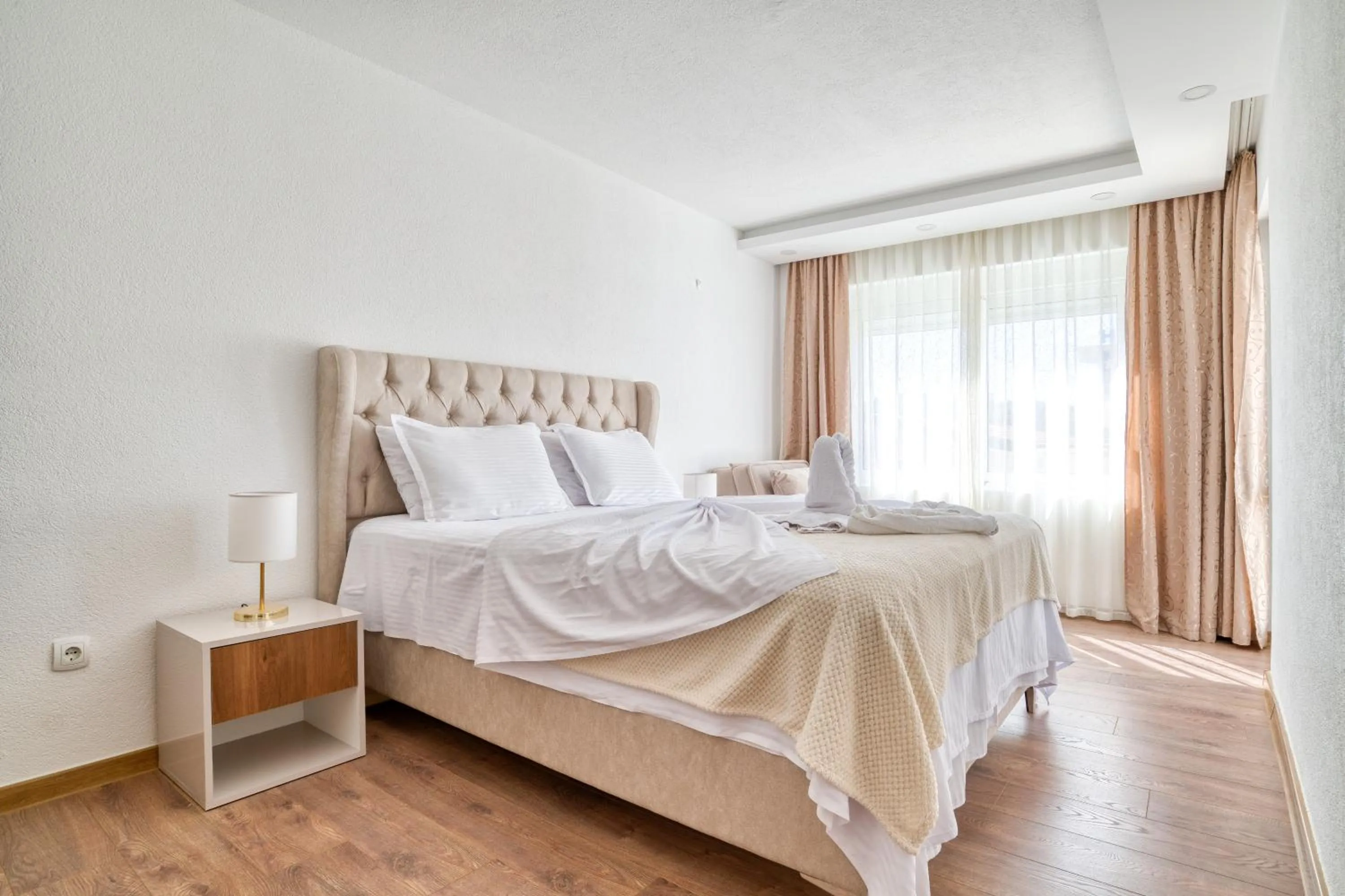 Bed in Aqua Lounge Aparthotel Ulcinj