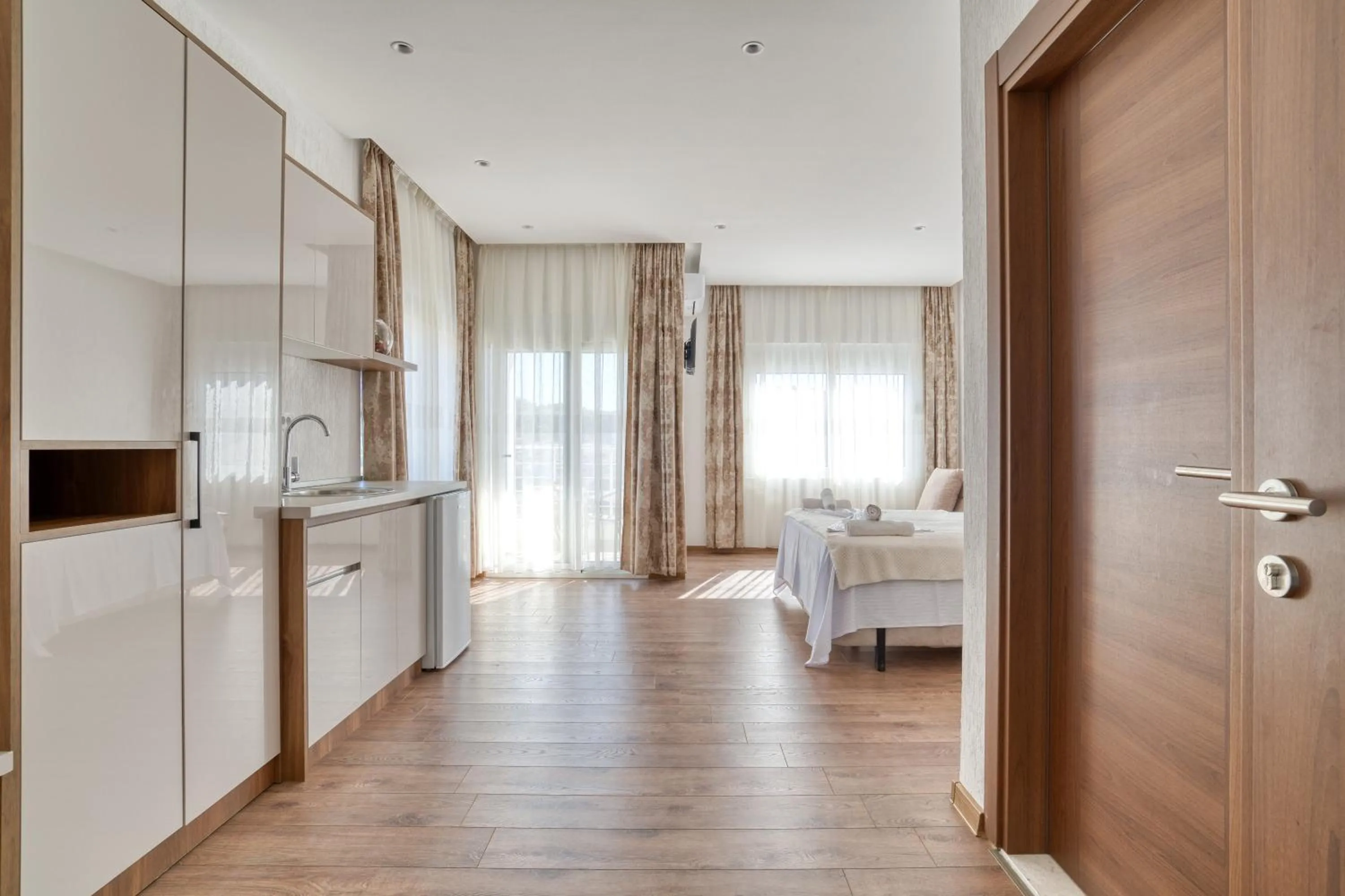 Bed in Aqua Lounge Aparthotel Ulcinj