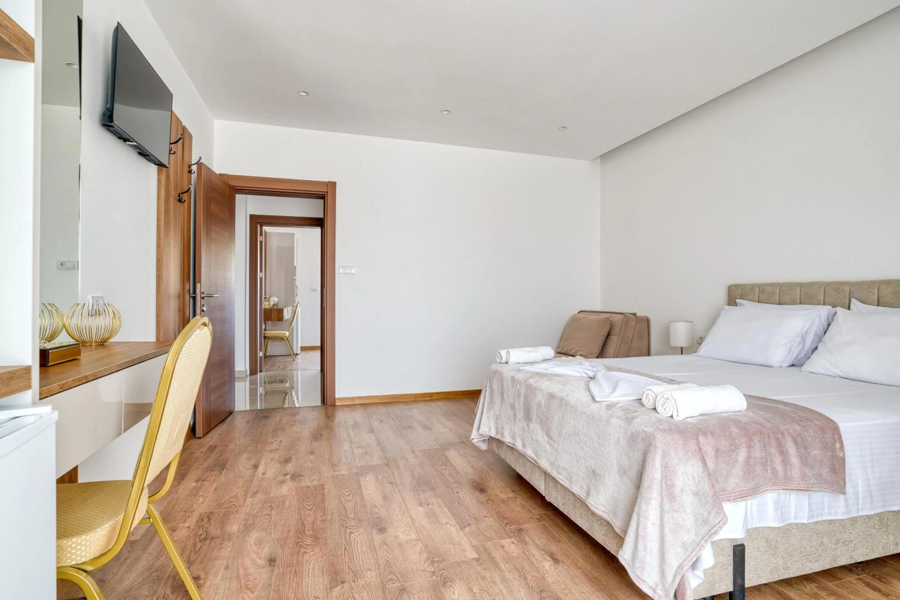 Bed in Aqua Lounge Aparthotel Ulcinj