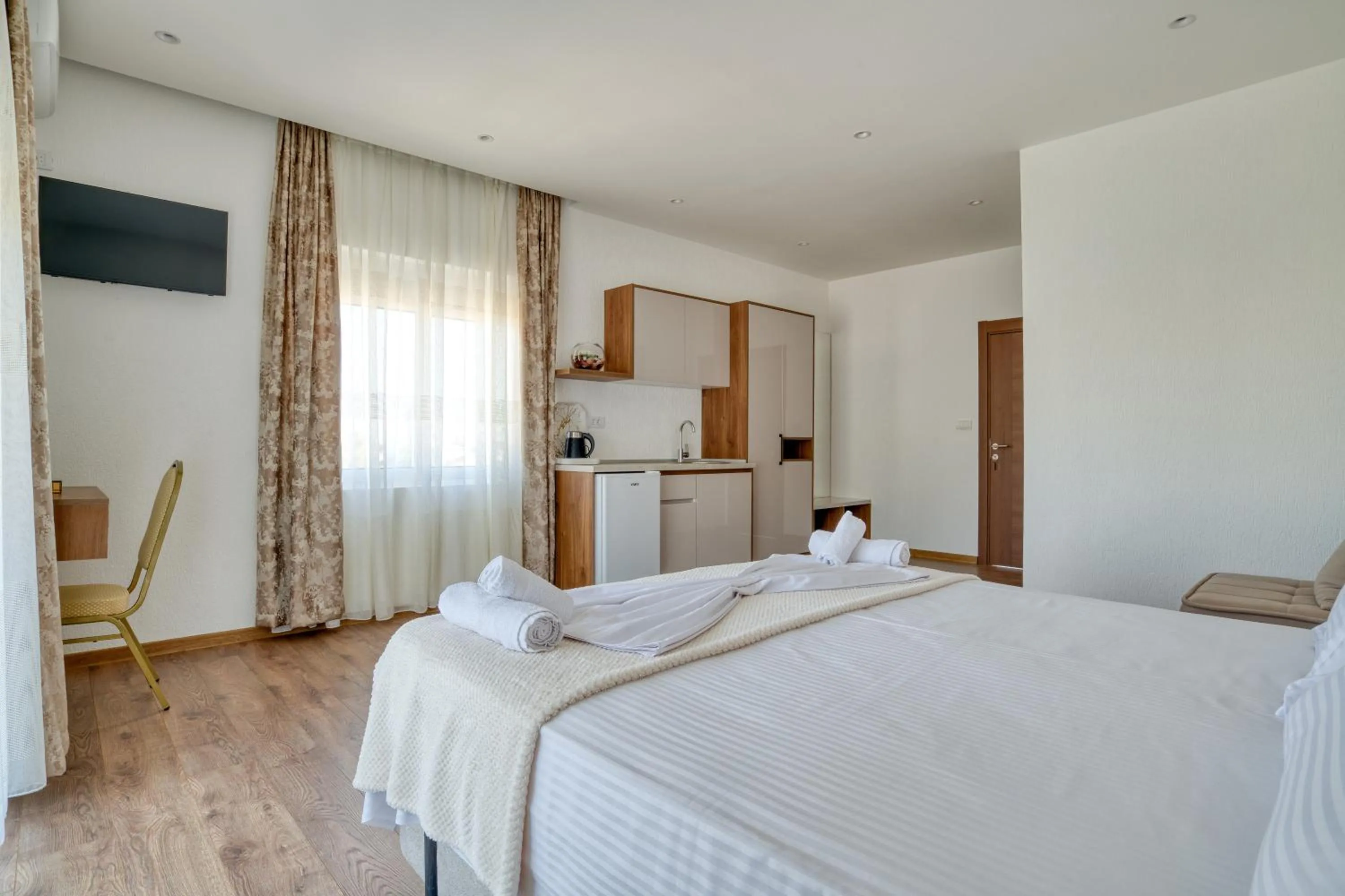 Bed in Aqua Lounge Aparthotel Ulcinj