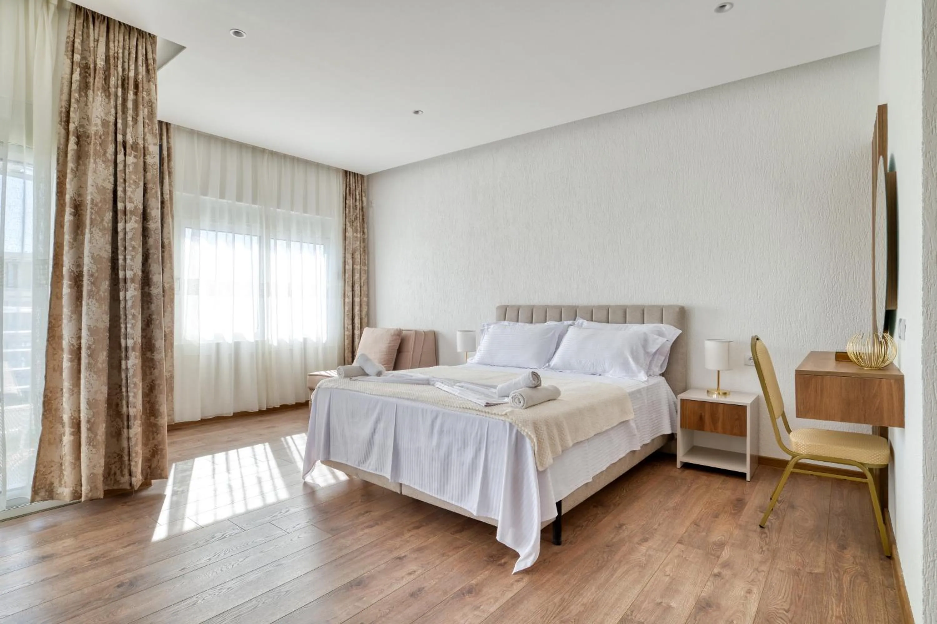 Bed in Aqua Lounge Aparthotel Ulcinj