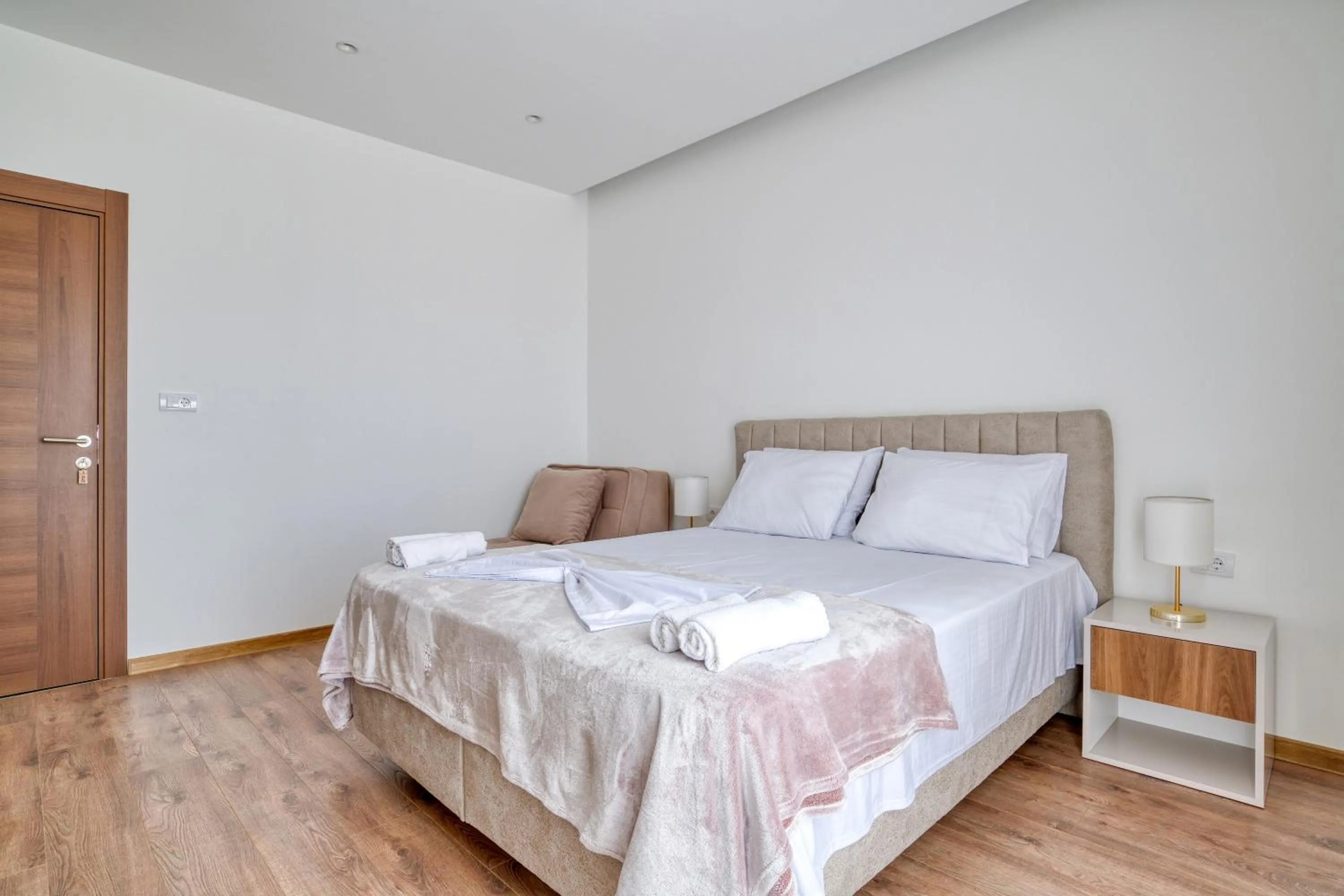 Bed in Aqua Lounge Aparthotel Ulcinj