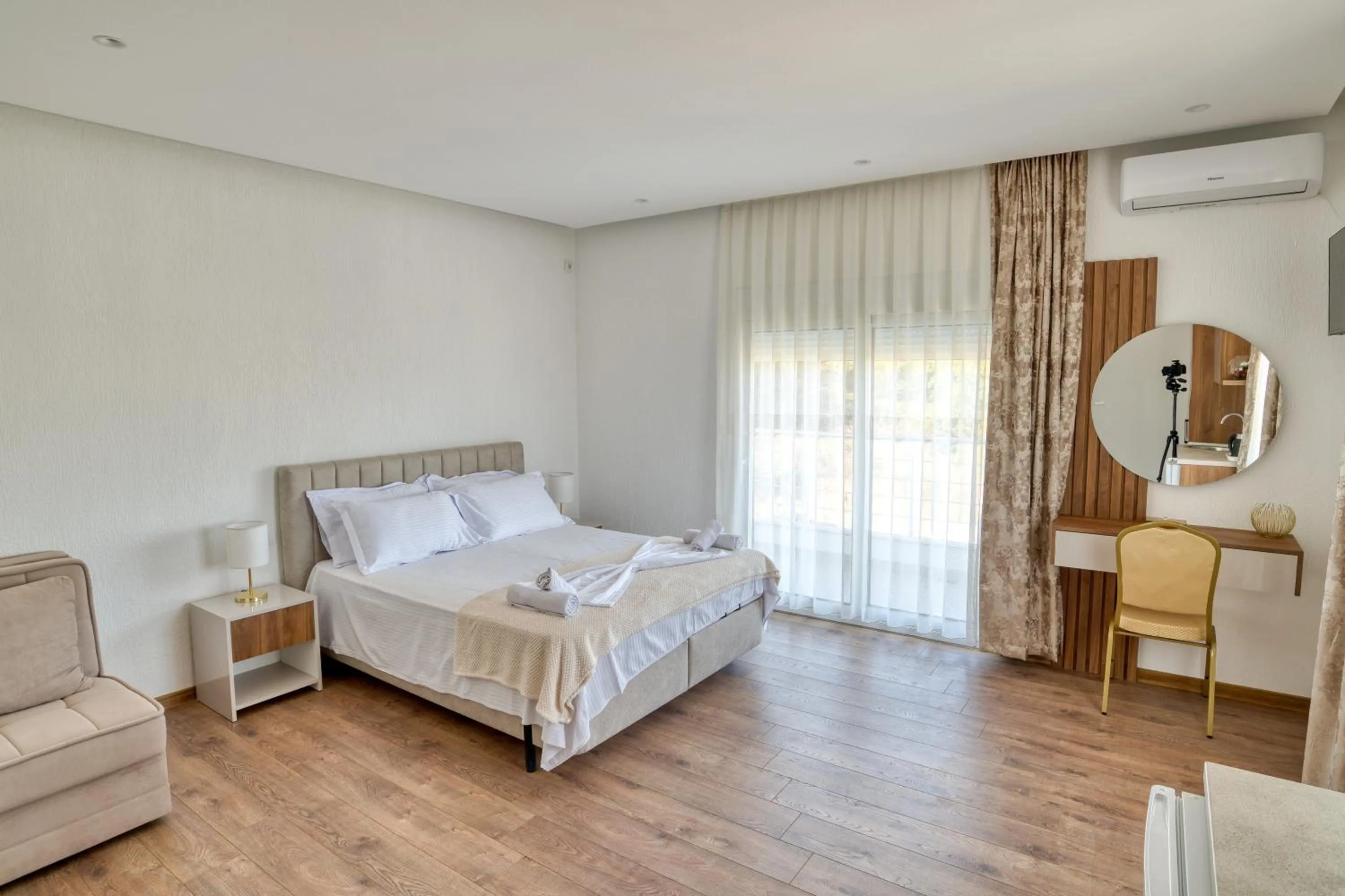 Bed in Aqua Lounge Aparthotel Ulcinj