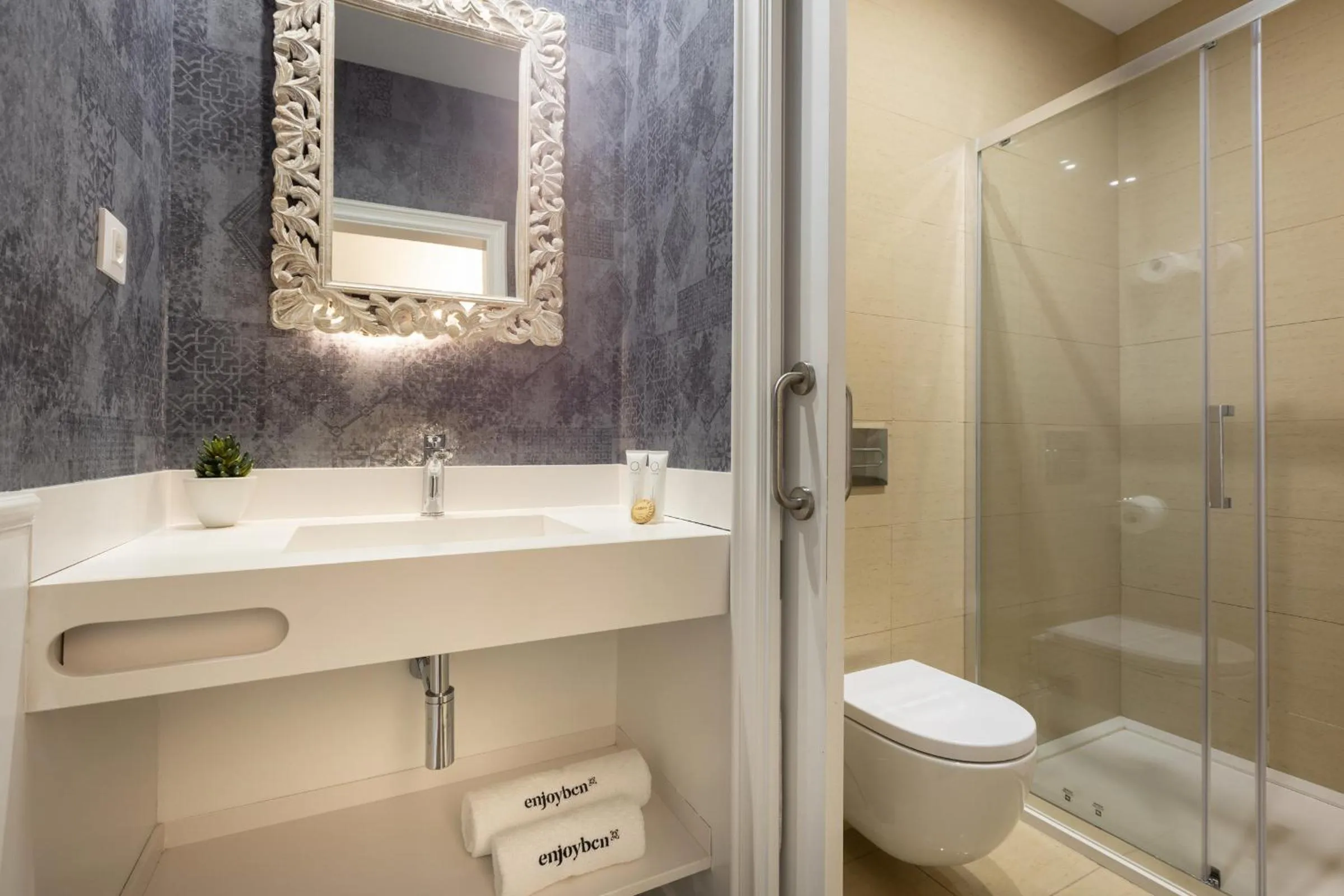 Shower in Enjoybcn Coliseum Apartments