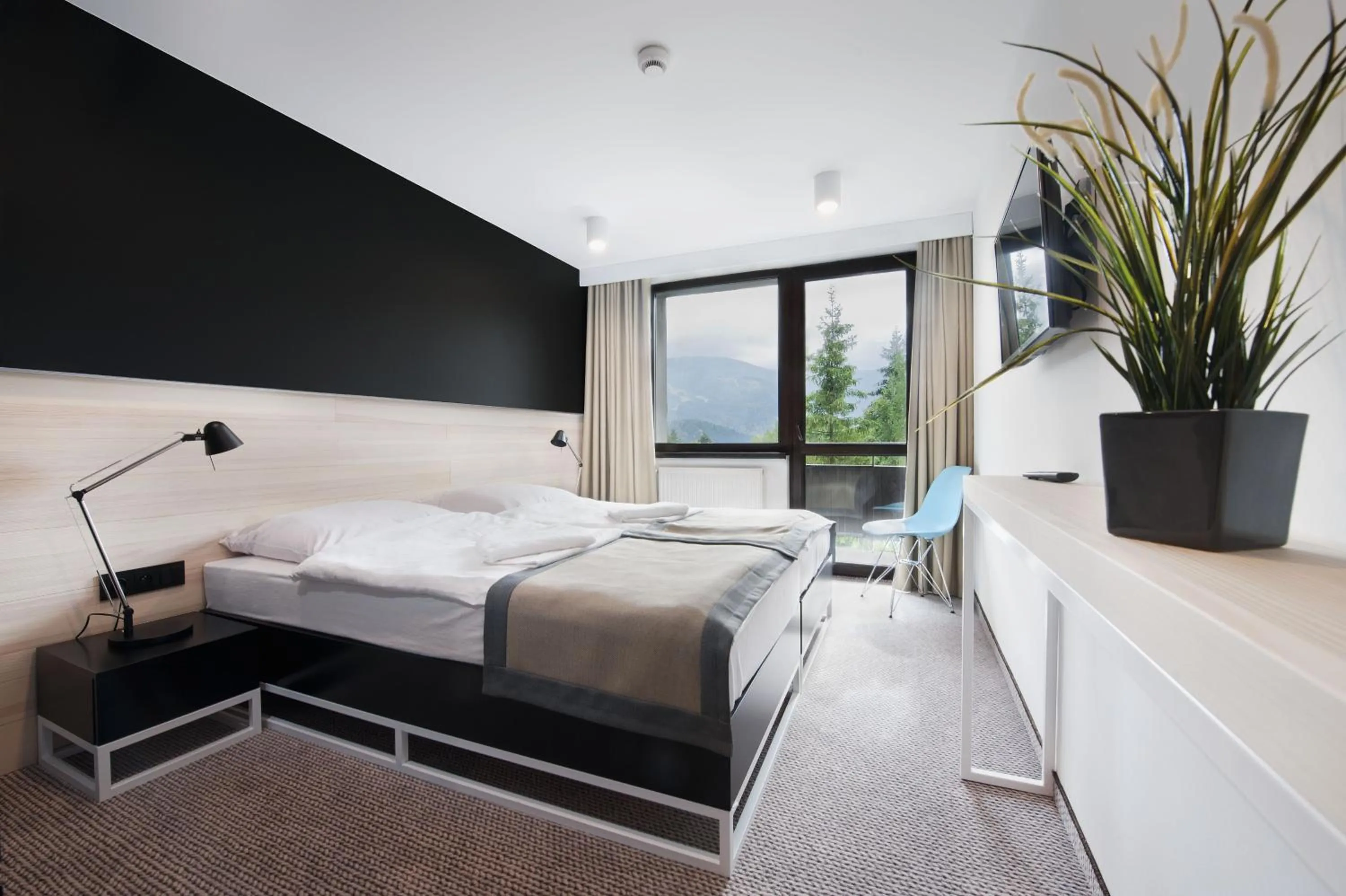 Bed in Hotel Halo Szczyrk